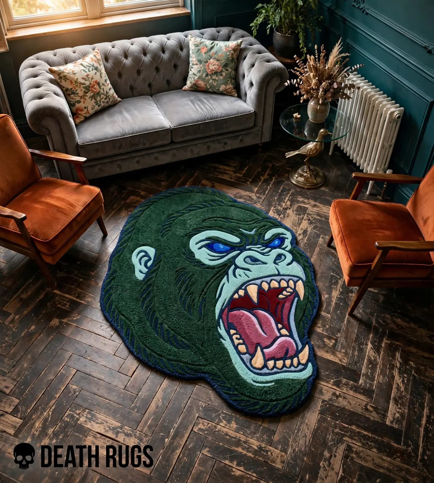 Emerald Primal Ape Rugs thumbnail 4