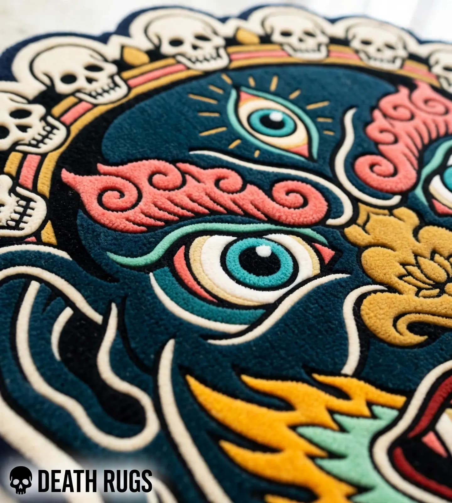 Crown of Skulls Mahakala Rugs thumbnail 7