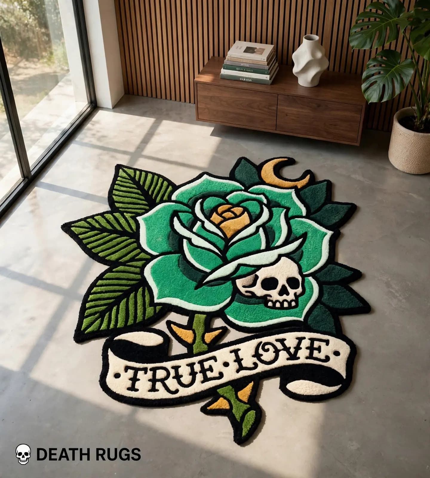 Neon Serpent Rose Rugs thumbnail 8