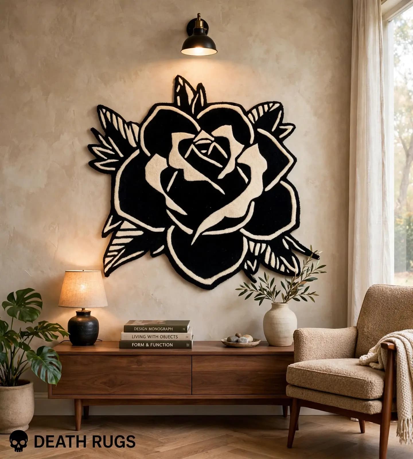 Noir Rose Rugs thumbnail 3