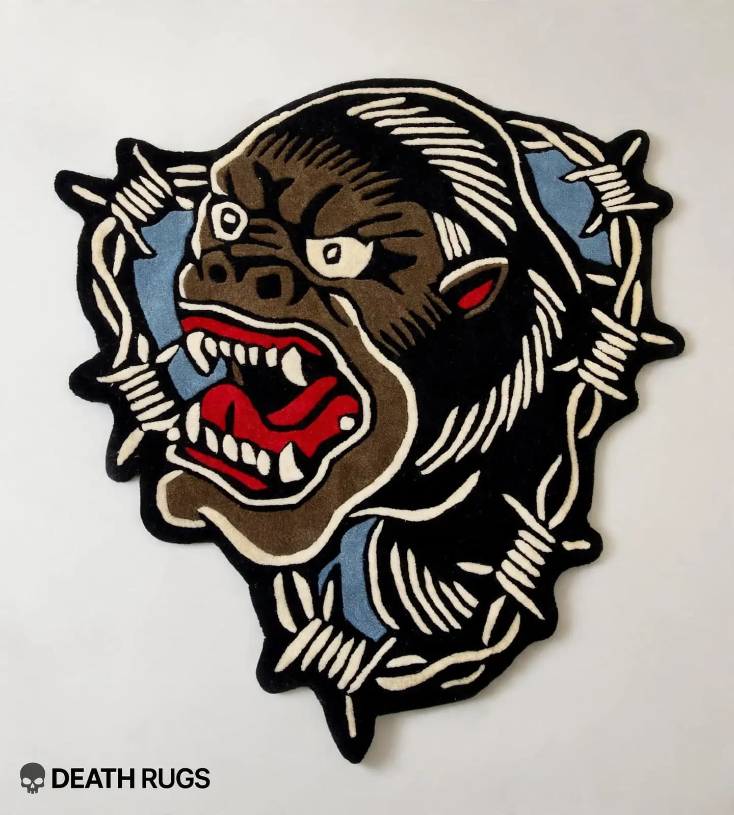 Barbed Wire Gorilla Rugs