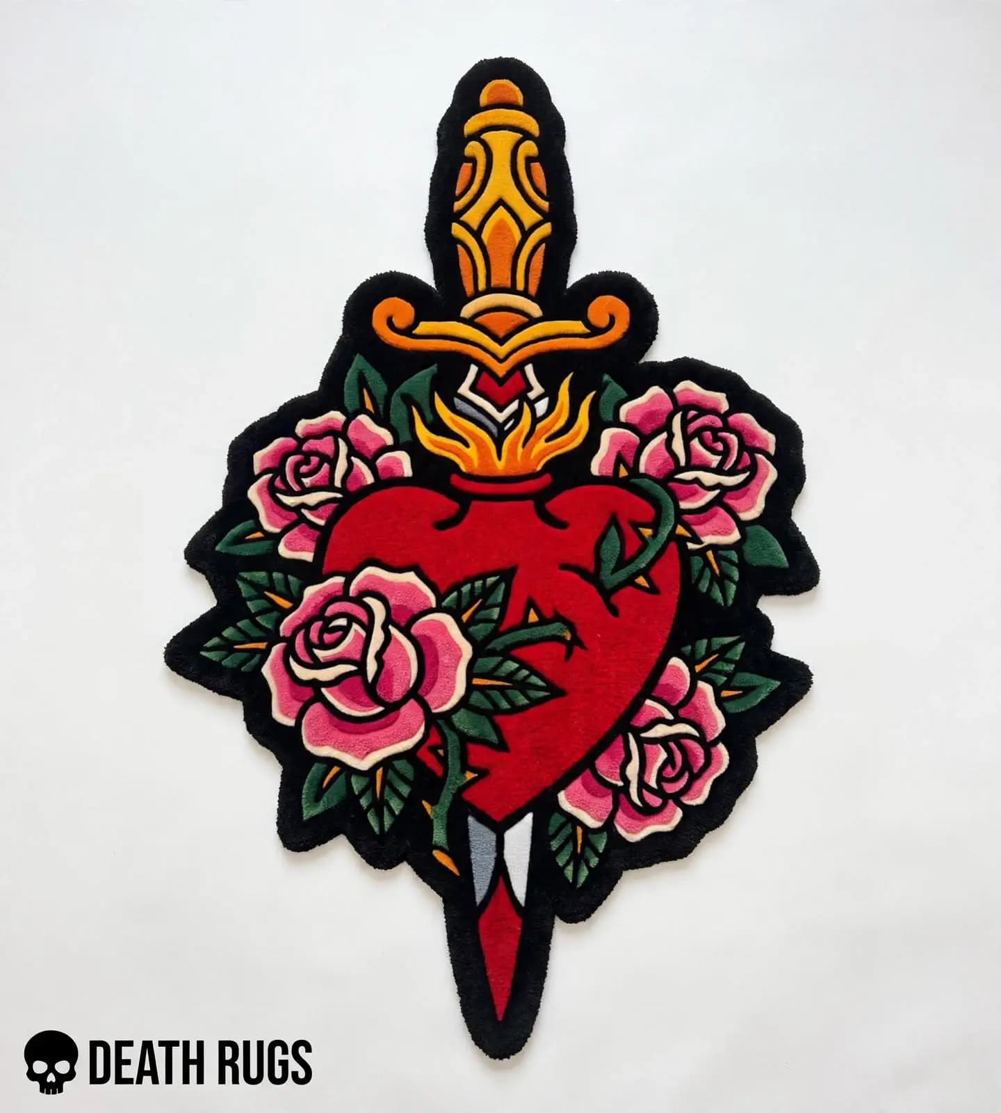 Sacred Heart & Dagger Rugs