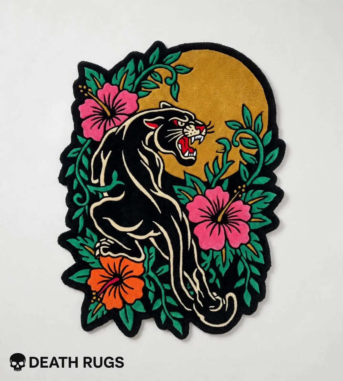 Shadow Panther & Hibiscus Rugs
