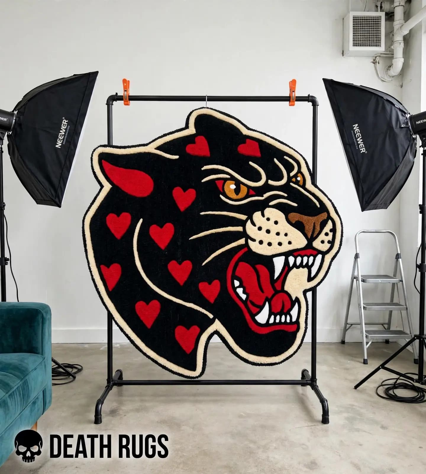Plush Heartbreaker Panther Rugs thumbnail 4