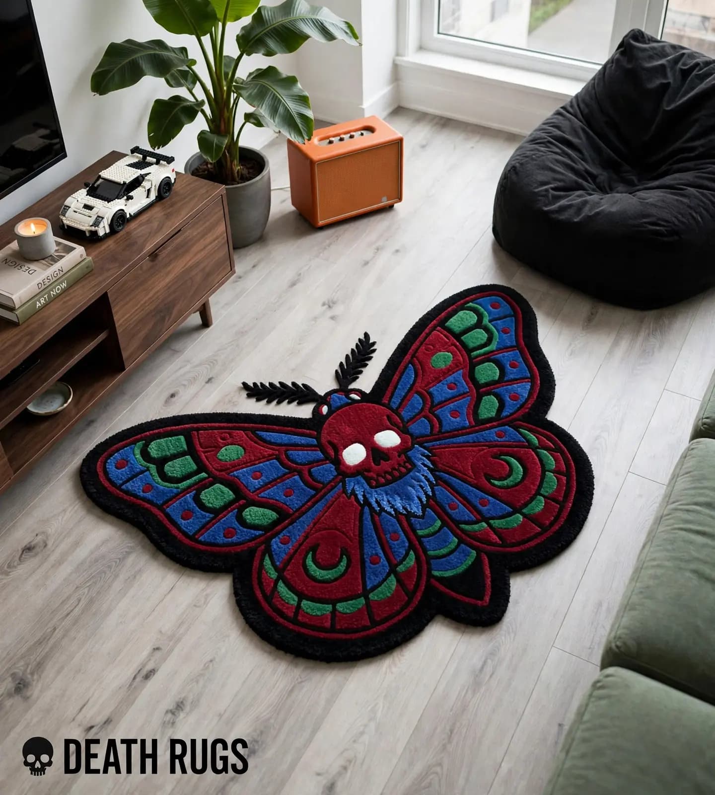 Blood Skull Moth Rugs alternate