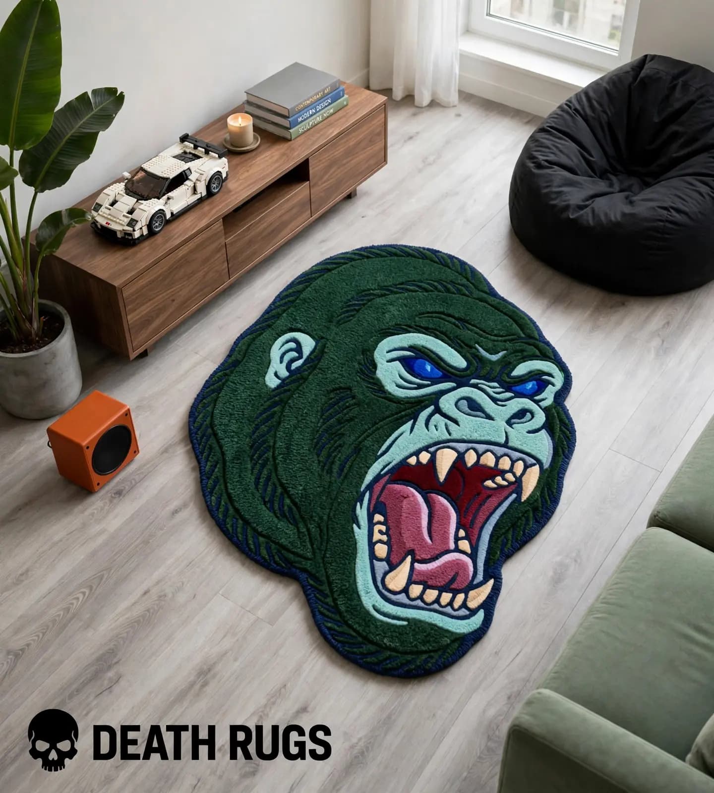 Emerald Primal Ape Rugs thumbnail 3