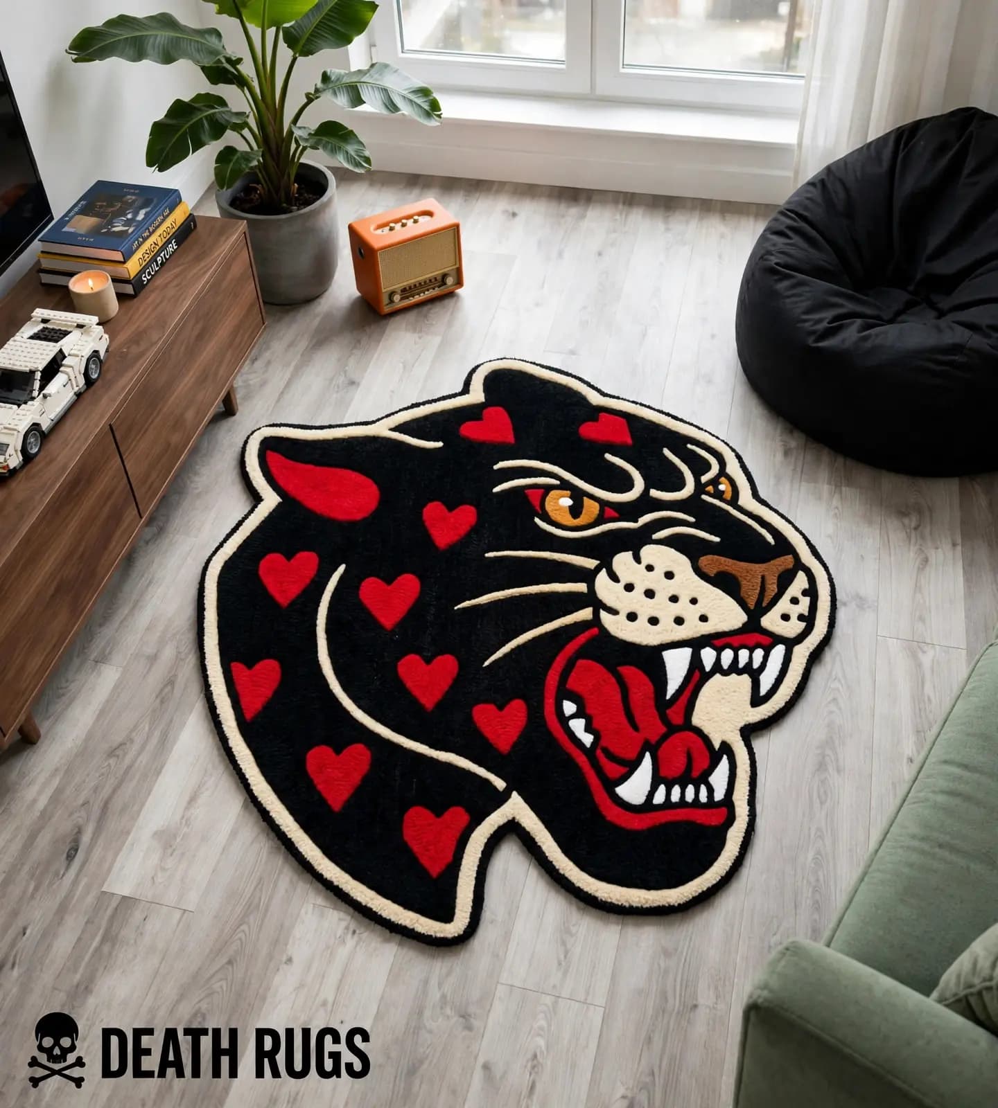 Plush Heartbreaker Panther Rugs thumbnail 6