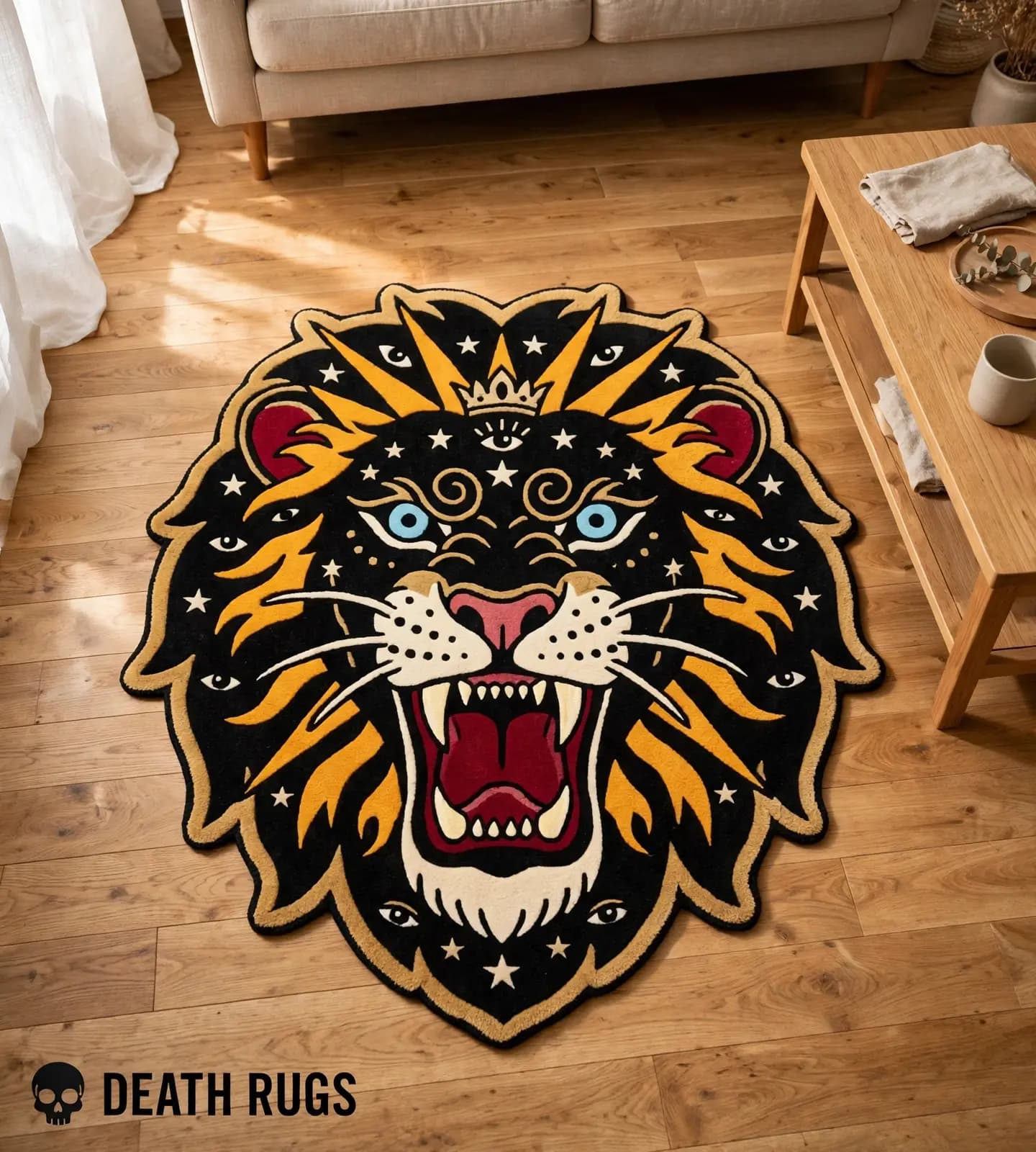 Crowned Mystic Lion Rugs alternate