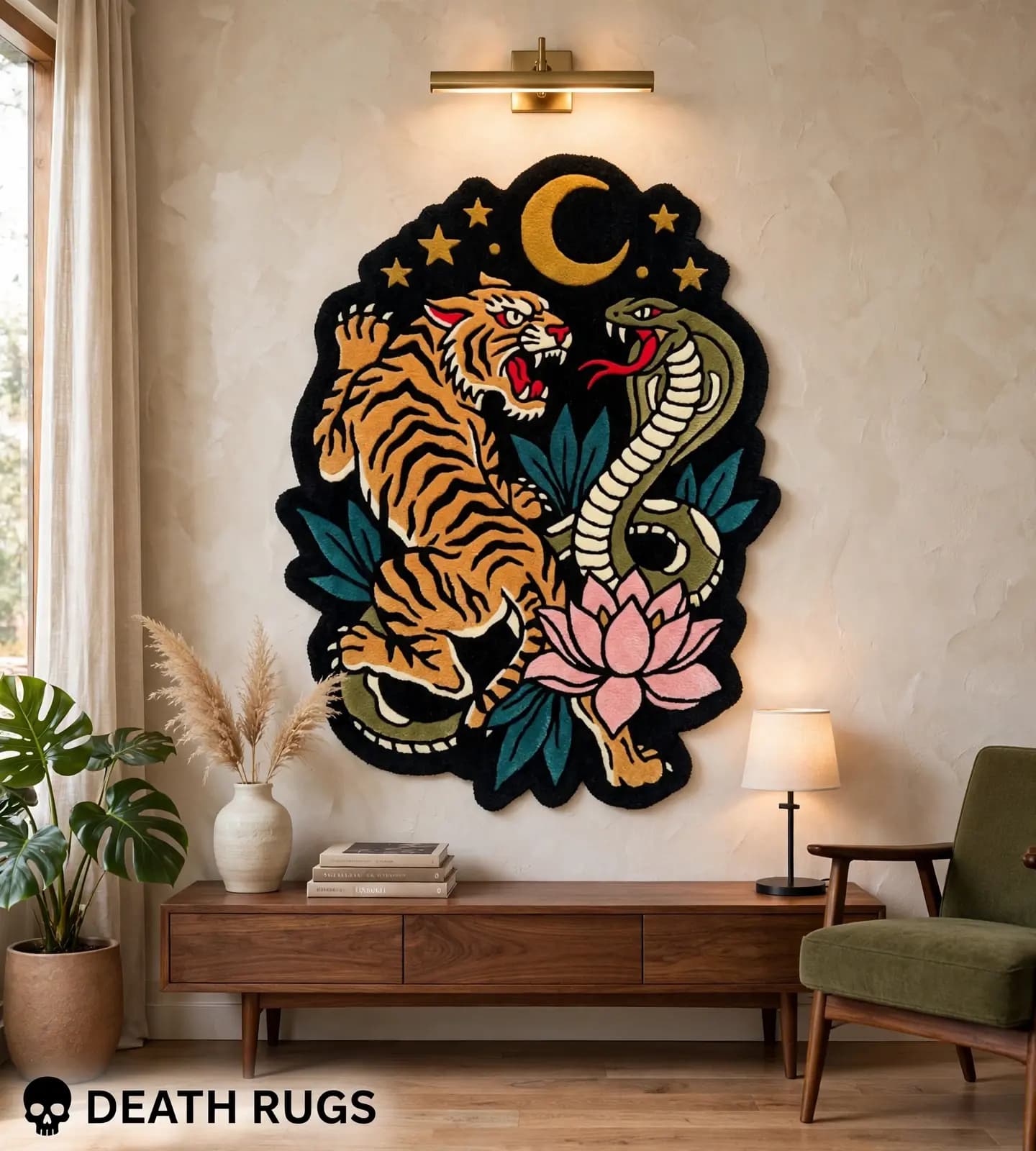 Tiger and Serpent Duel Rugs thumbnail 3