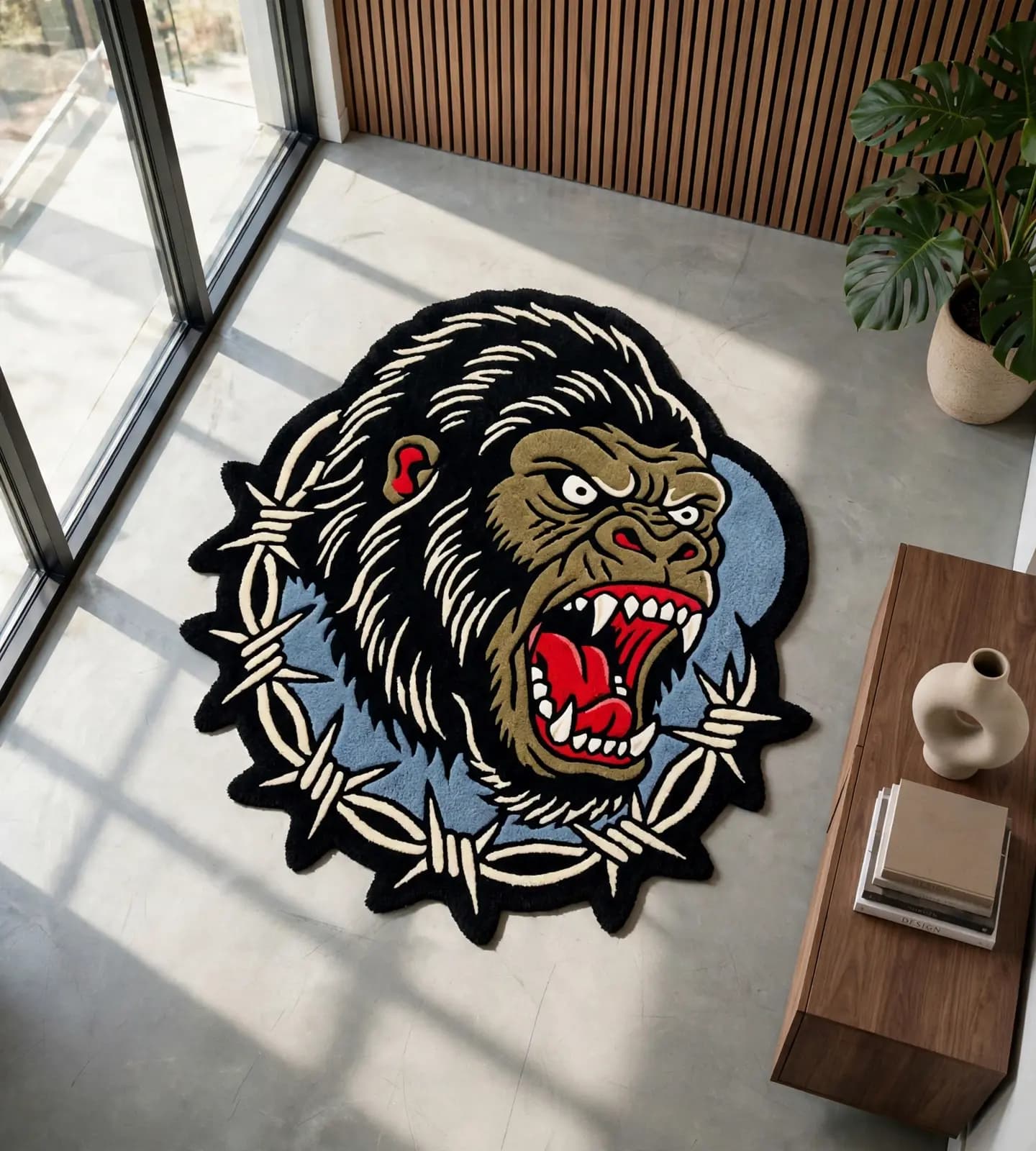Barbed Wire Gorilla Rugs thumbnail 7