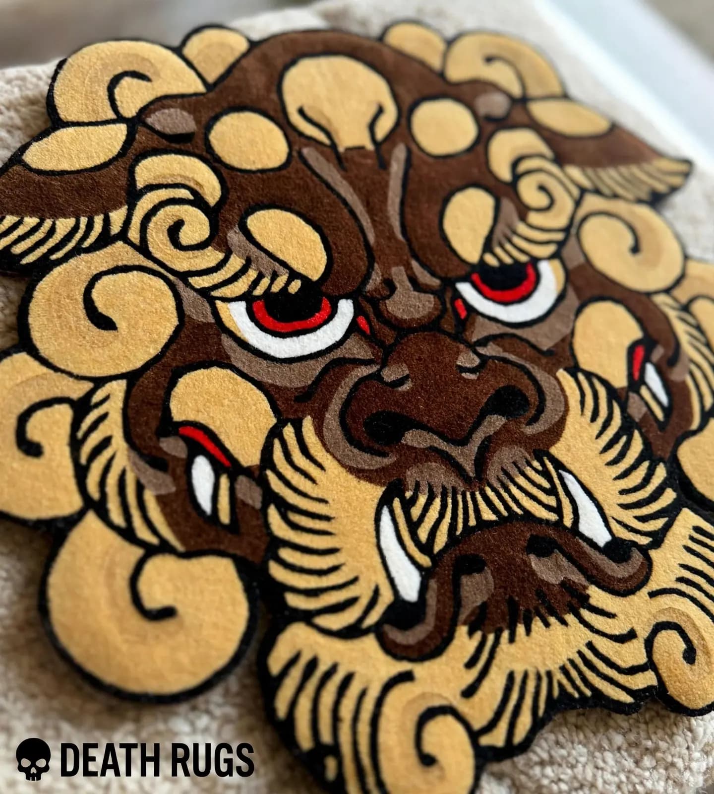 Golden Mane Shishi Lion Rugs thumbnail 4