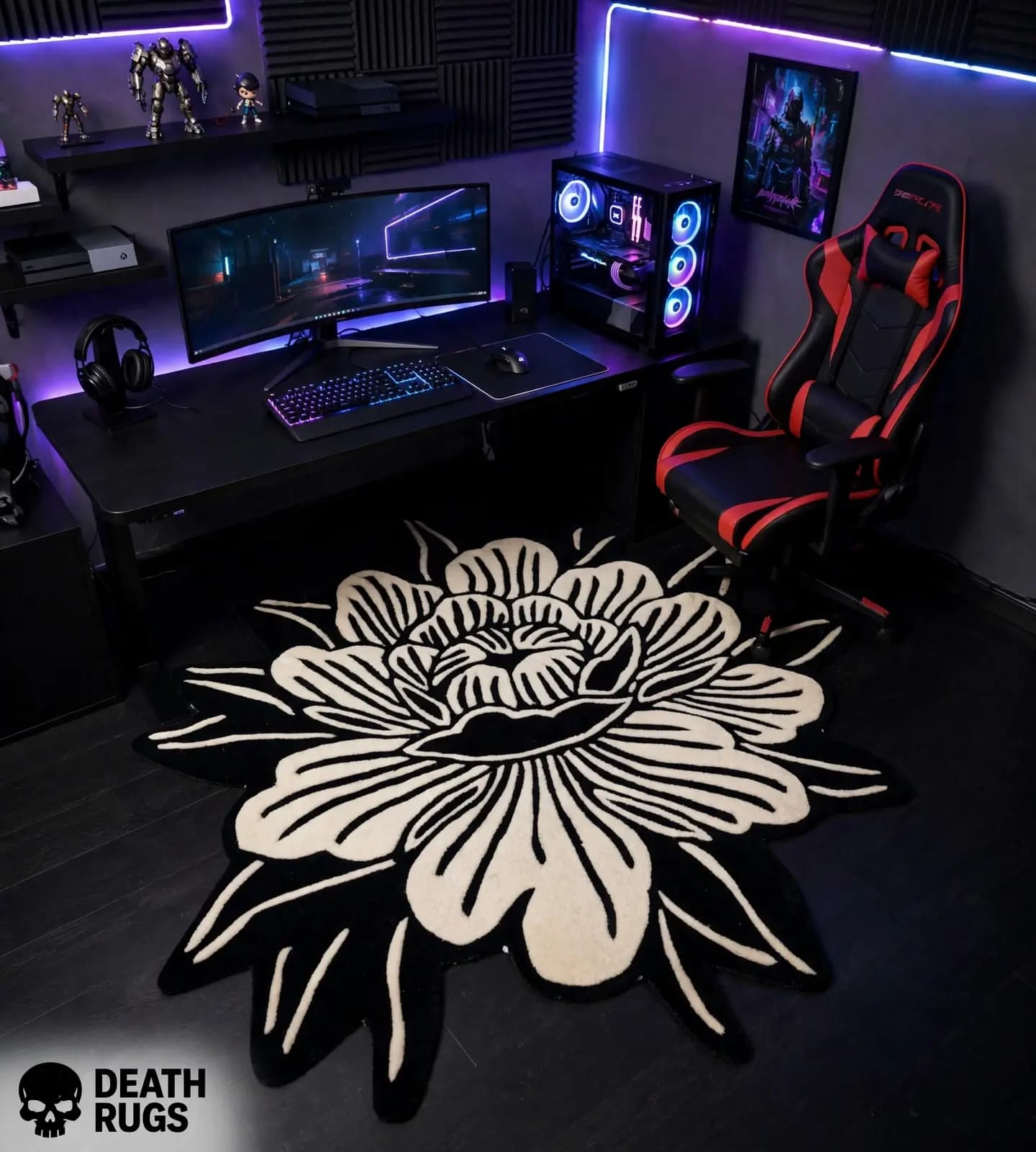 Midnight Bloom Rugs thumbnail 6