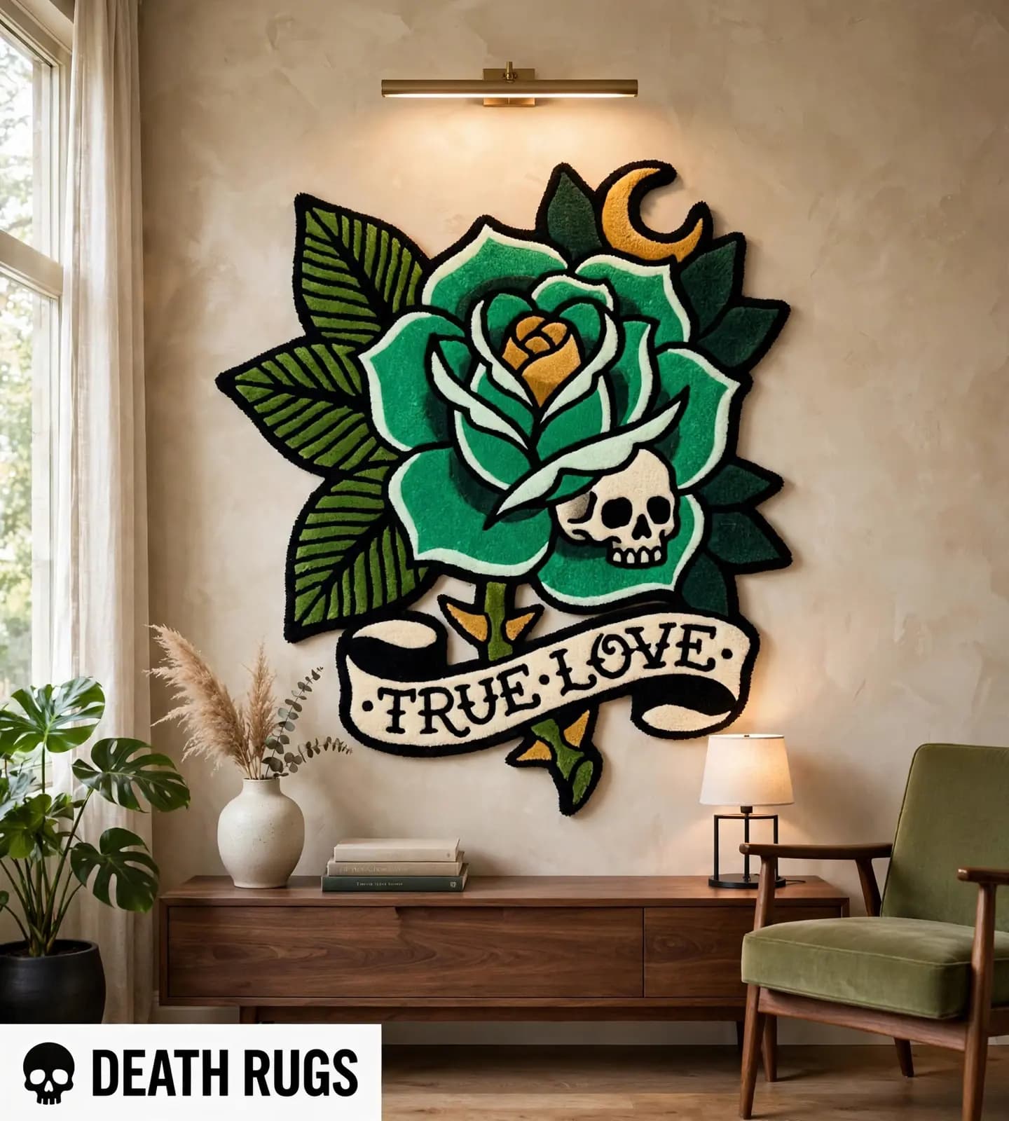 Neon Serpent Rose Rugs thumbnail 7
