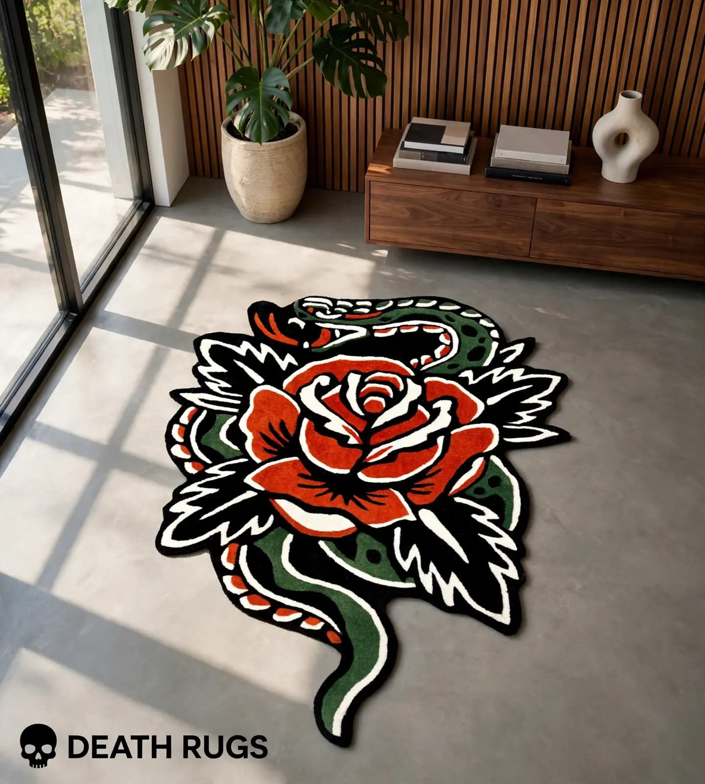 Serpent & Rose Rug thumbnail 7