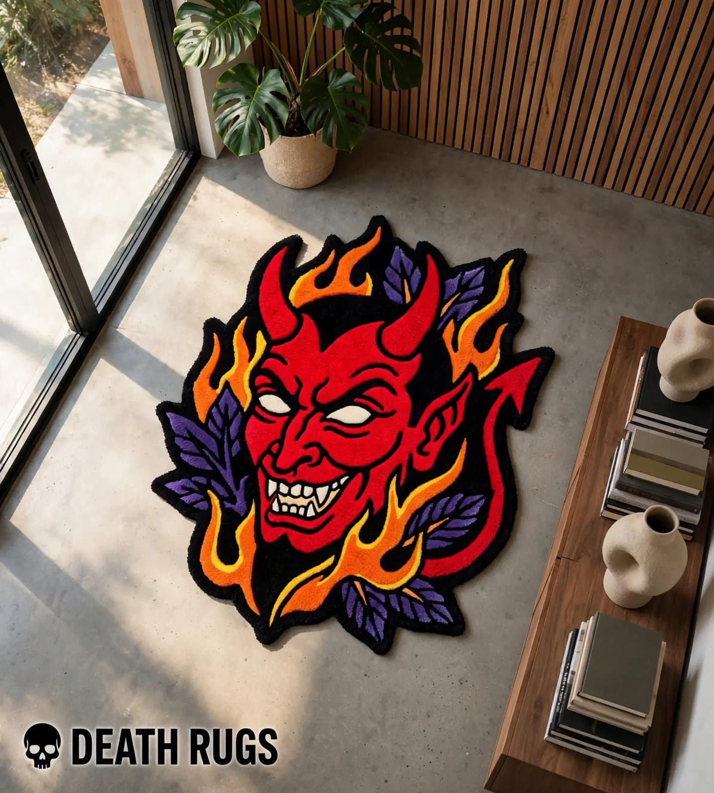 Fiery Red Devil Rugs thumbnail 5