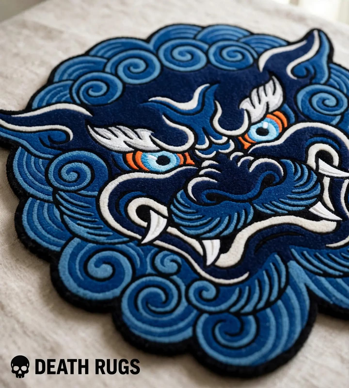 Sapphire Guardian Foo Dog Rug thumbnail 6