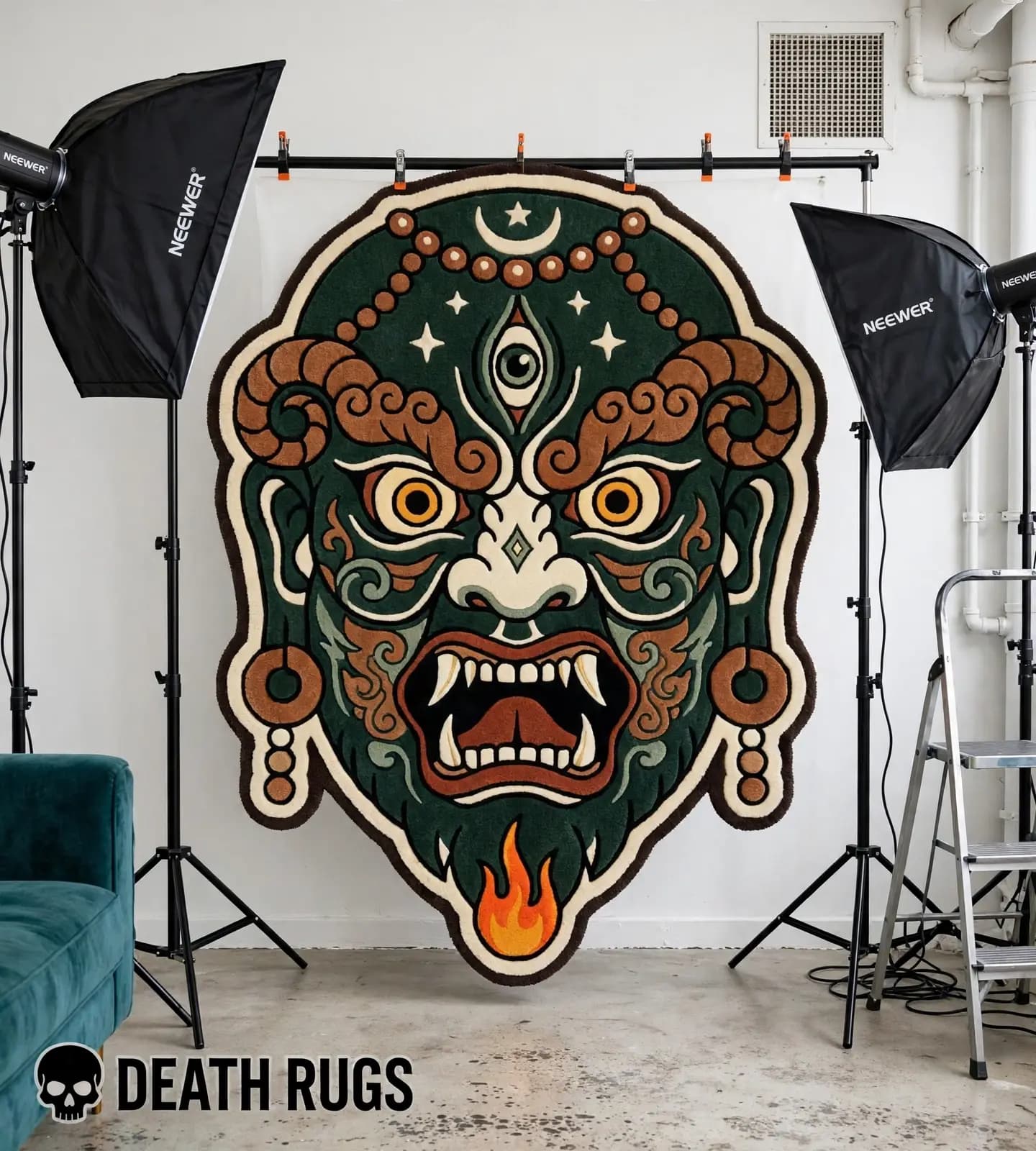 Emerald Wrath Mahakala Rugs thumbnail 7