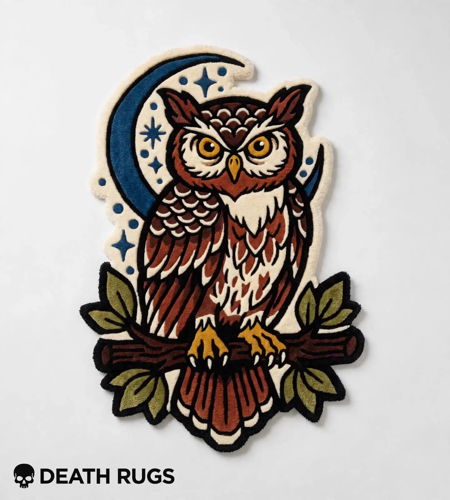 Midnight Perched Owl Rugs