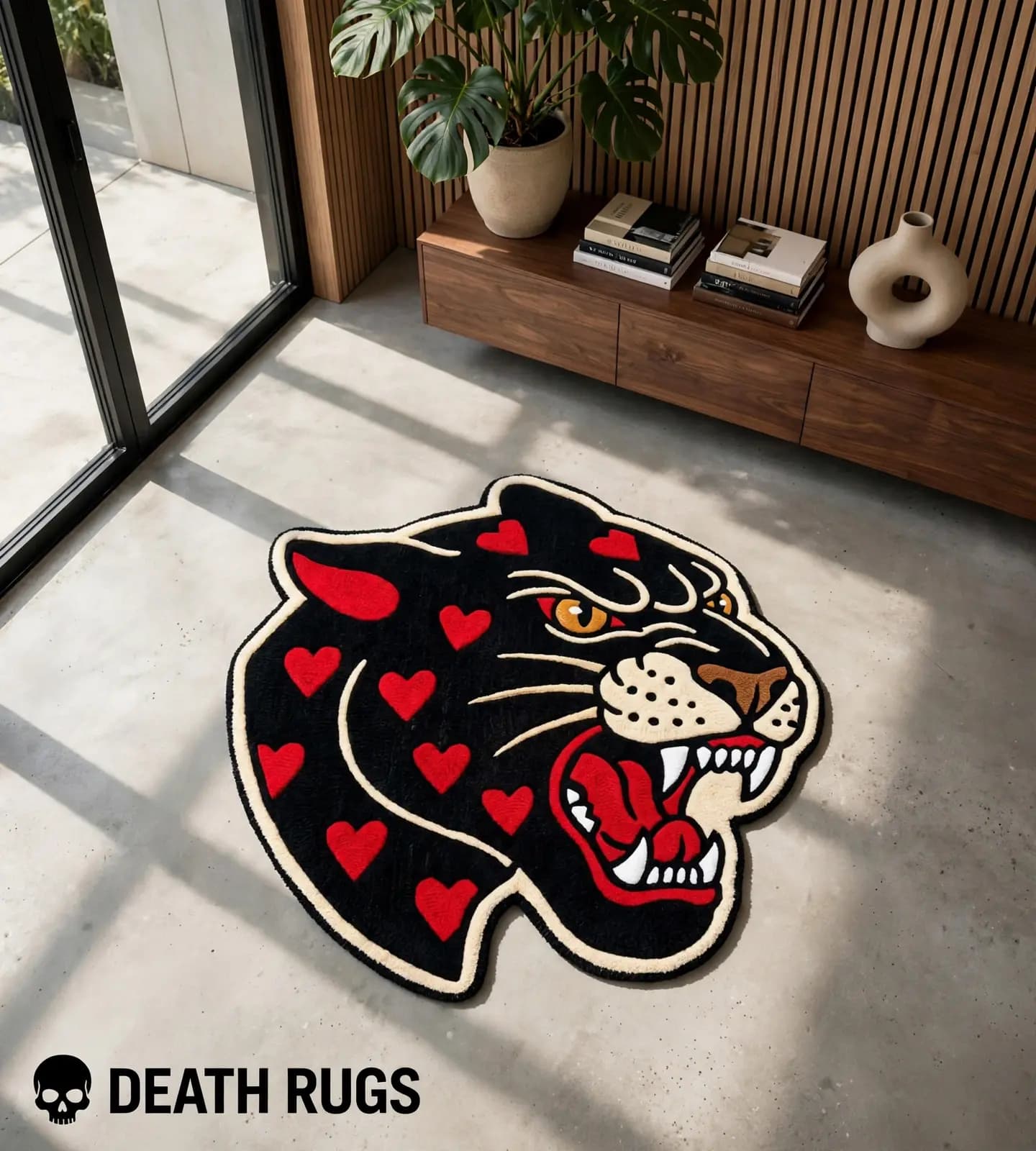 Plush Heartbreaker Panther Rugs thumbnail 7