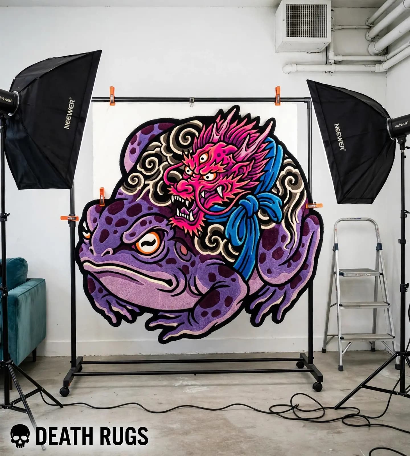 Violet Dragon Toad Rugs thumbnail 6