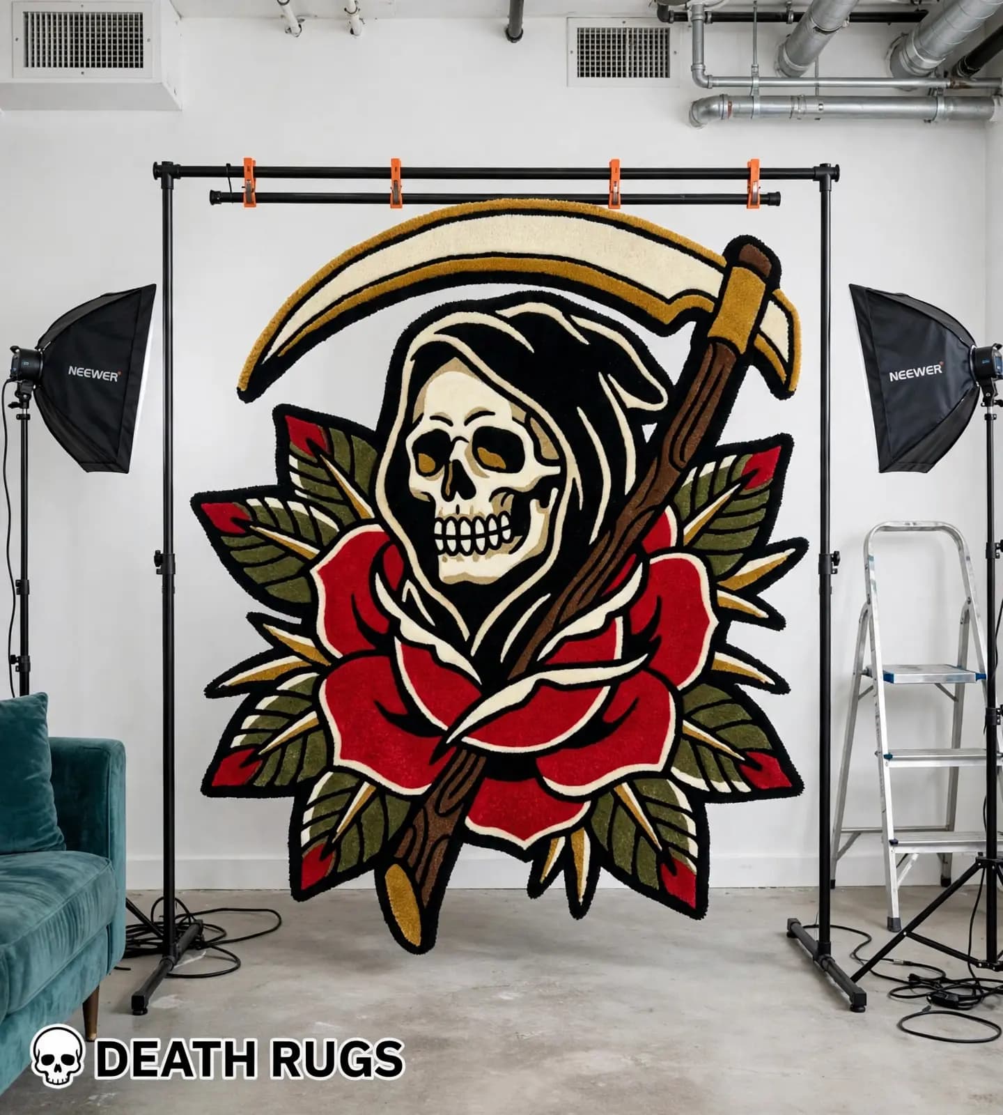 Grim Rose Scythe Rugs thumbnail 3