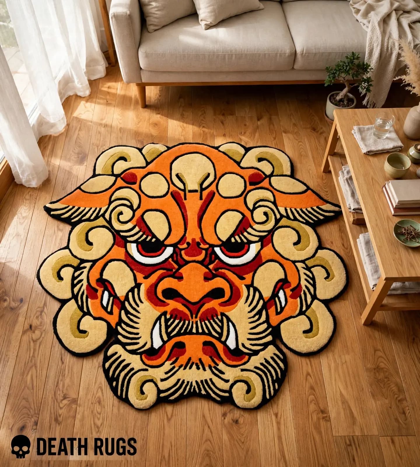 Flame Mane Shishi Lion Rugs alternate