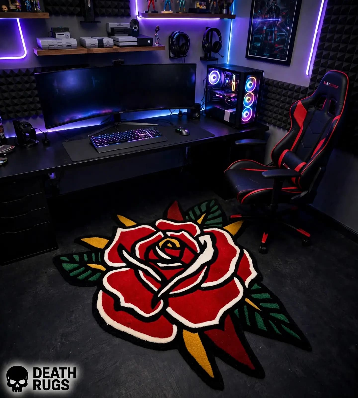 Crimson Thorn Rose Rugs thumbnail 7
