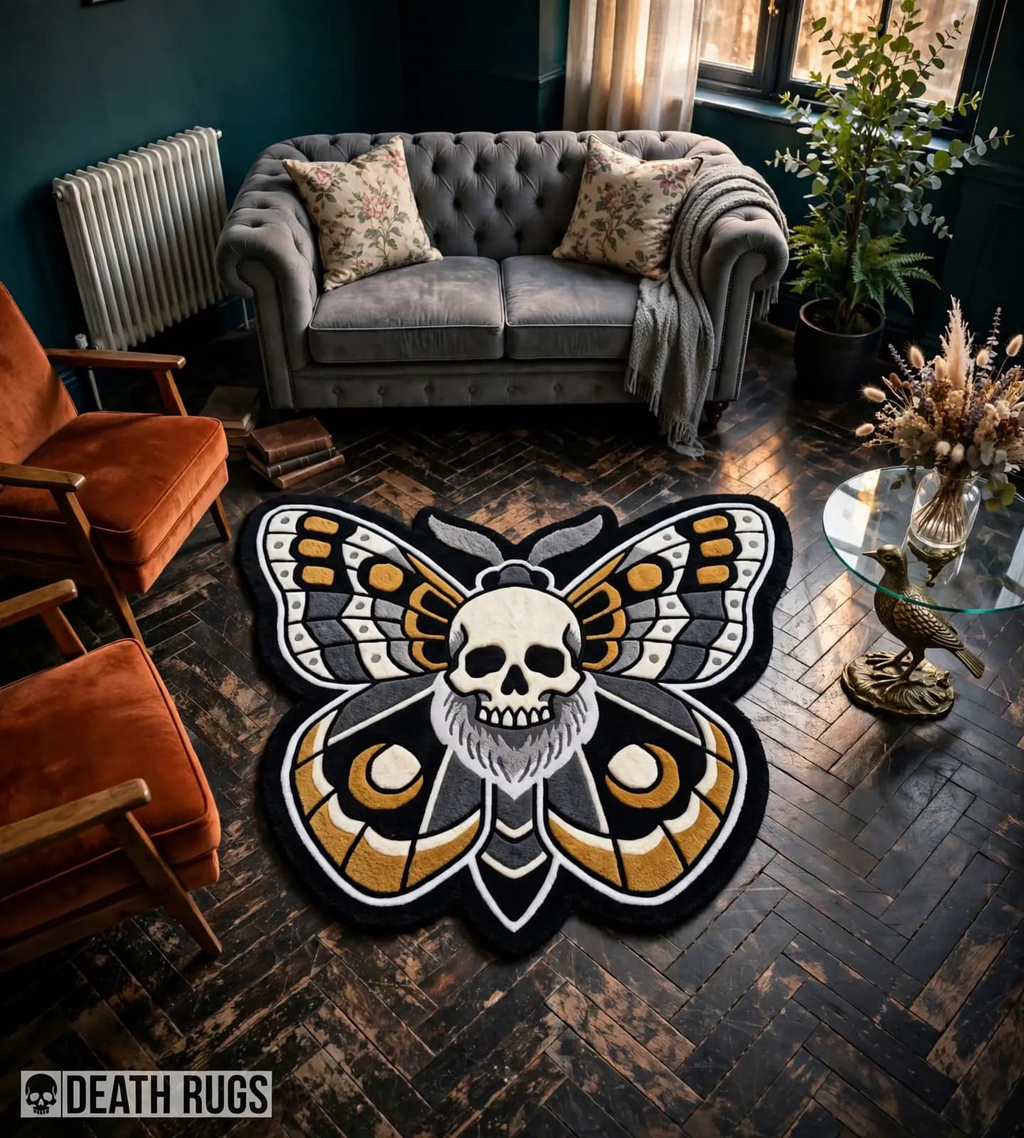 Death Head Moth Rugs thumbnail 5