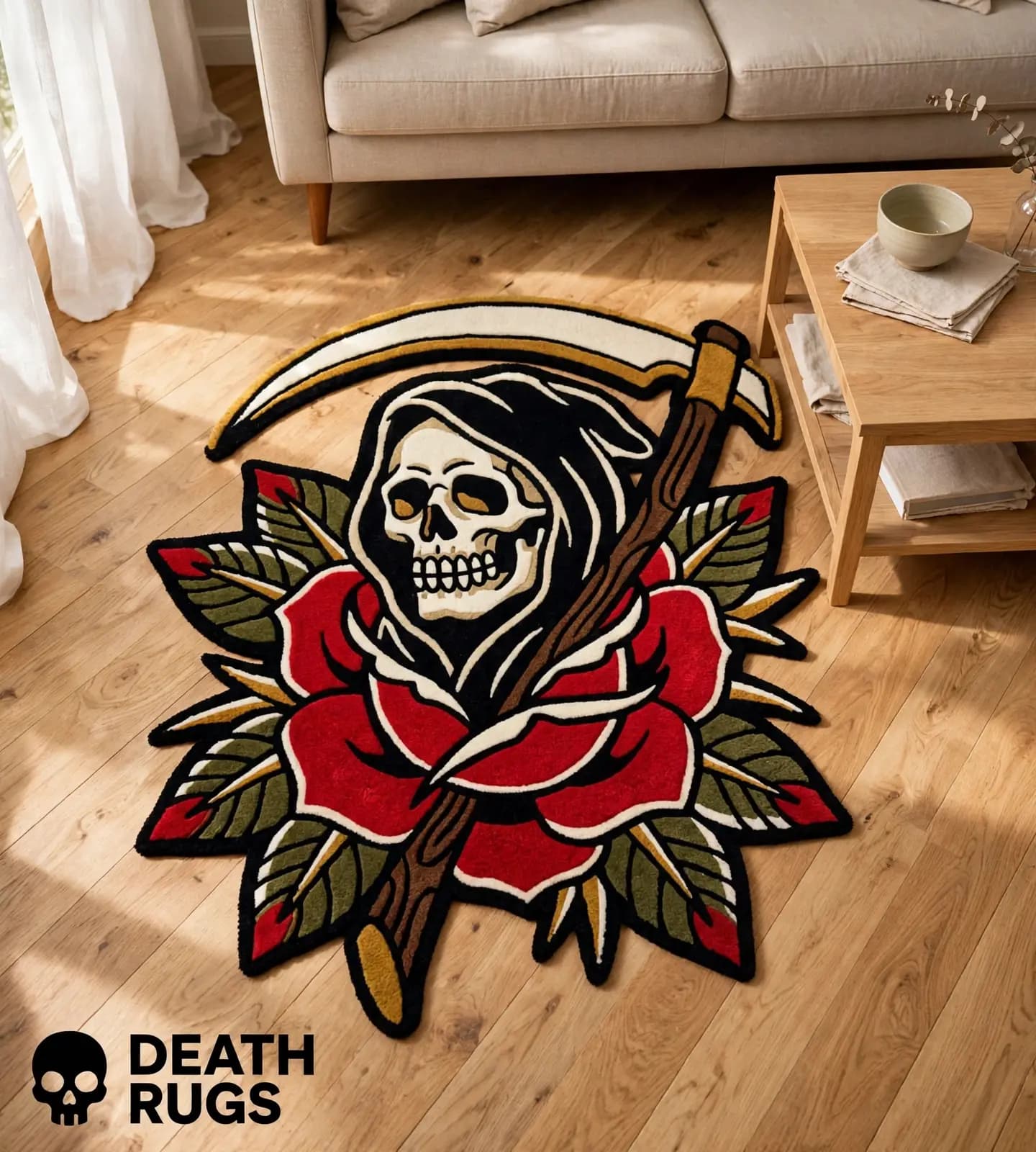 Grim Rose Scythe Rugs thumbnail 8