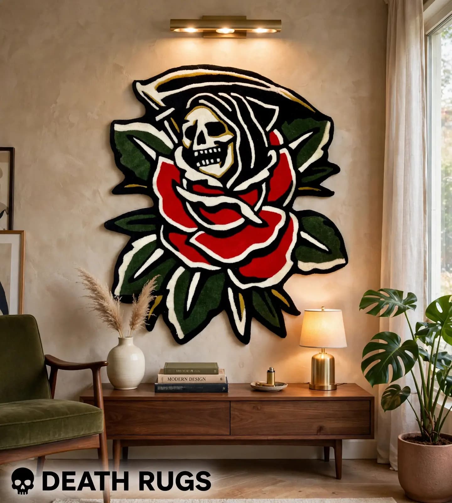 Reaper's Crimson Rose Rugs thumbnail 3