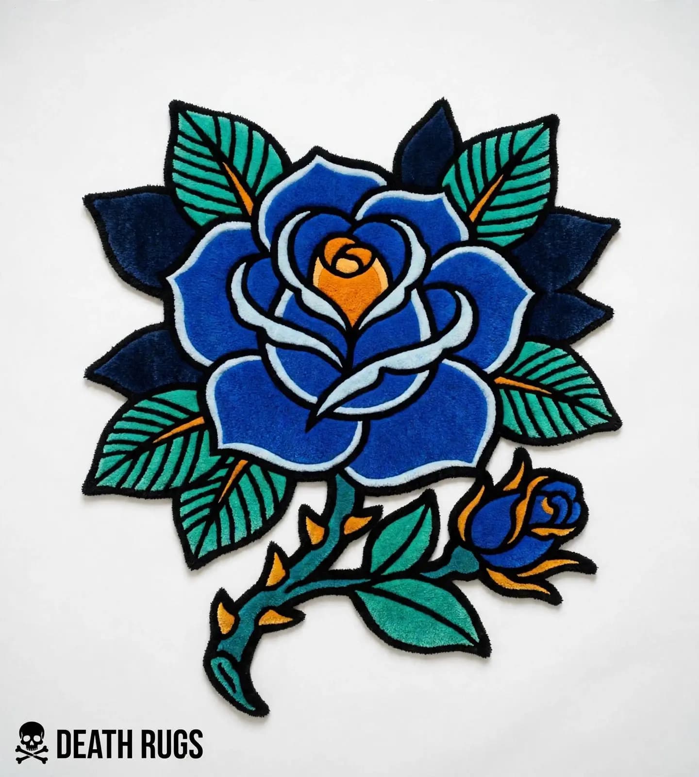 Sapphire Rose & Bud Rugs