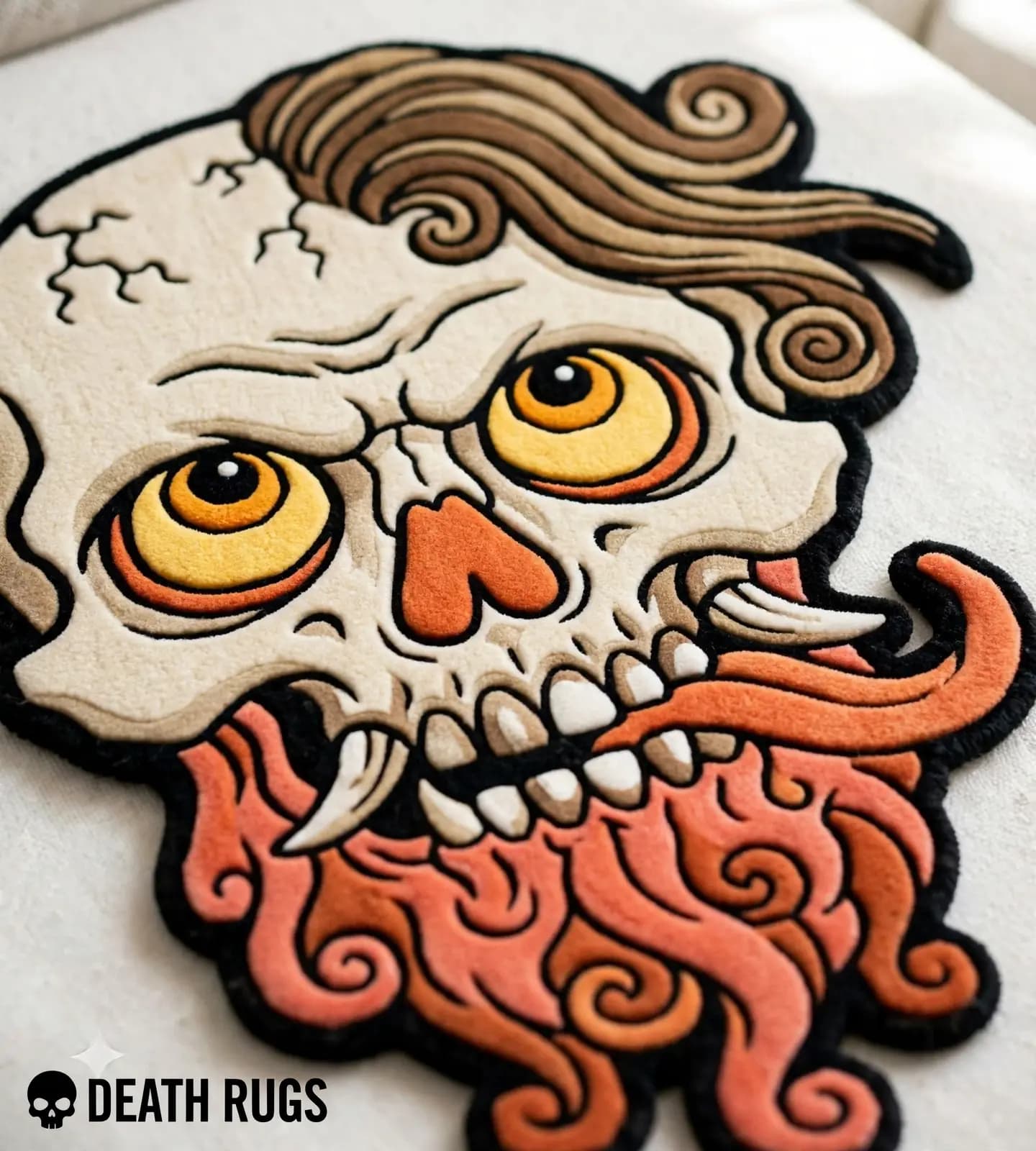 Tentacle Beard Oni Skull Rugs thumbnail 7