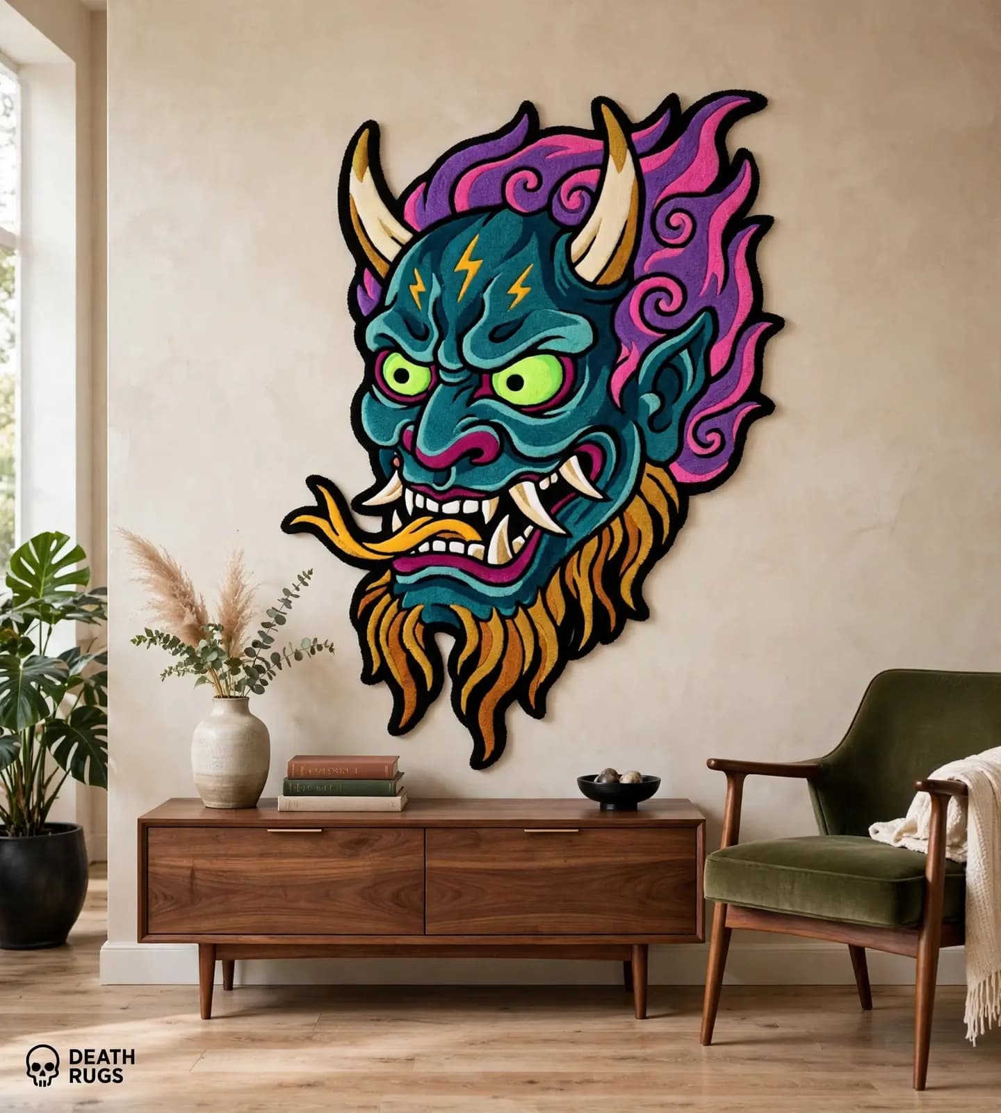 Thunder Flame Oni Rugs thumbnail 7