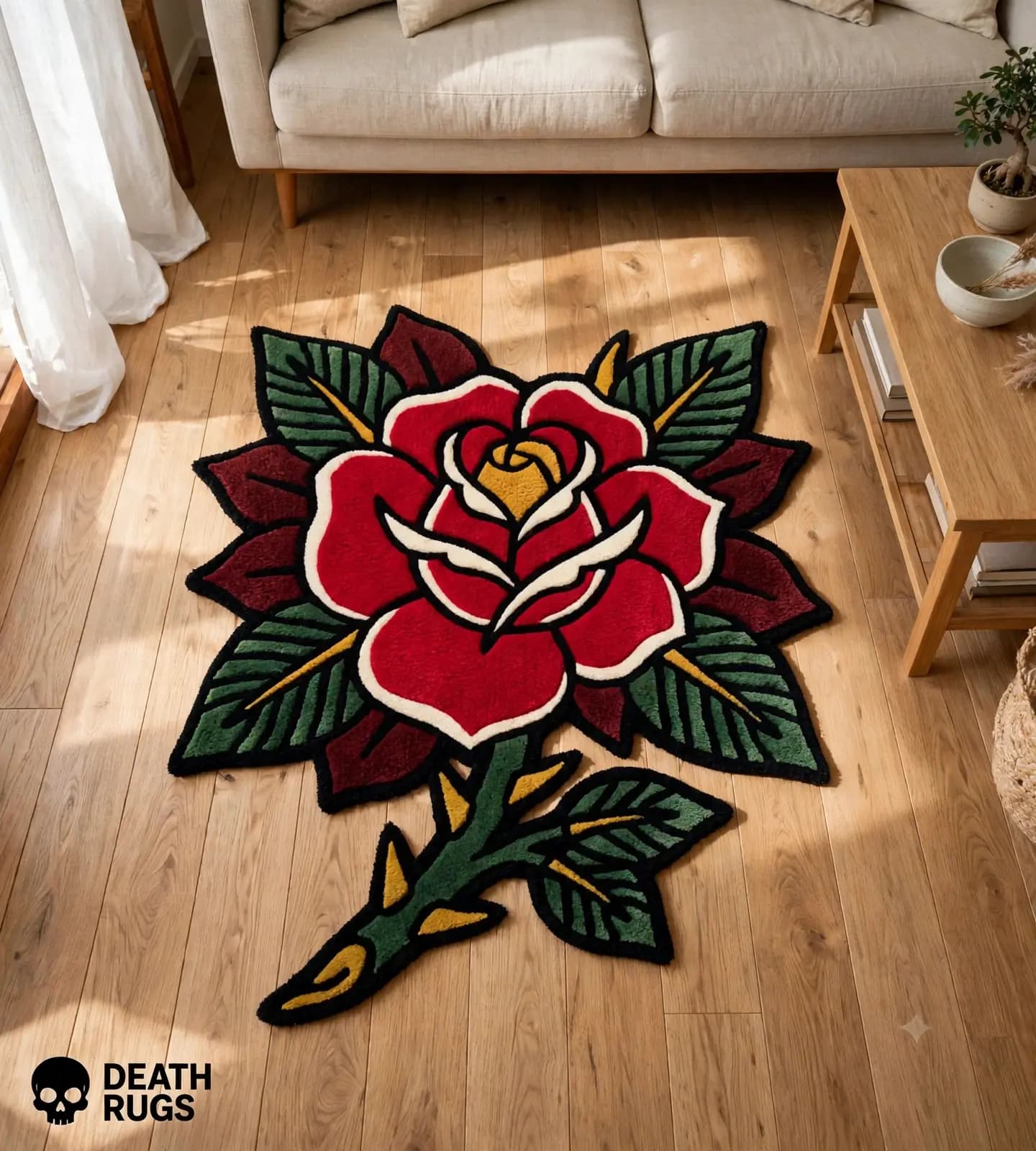 Thorn Vine Rose Rugs thumbnail 5
