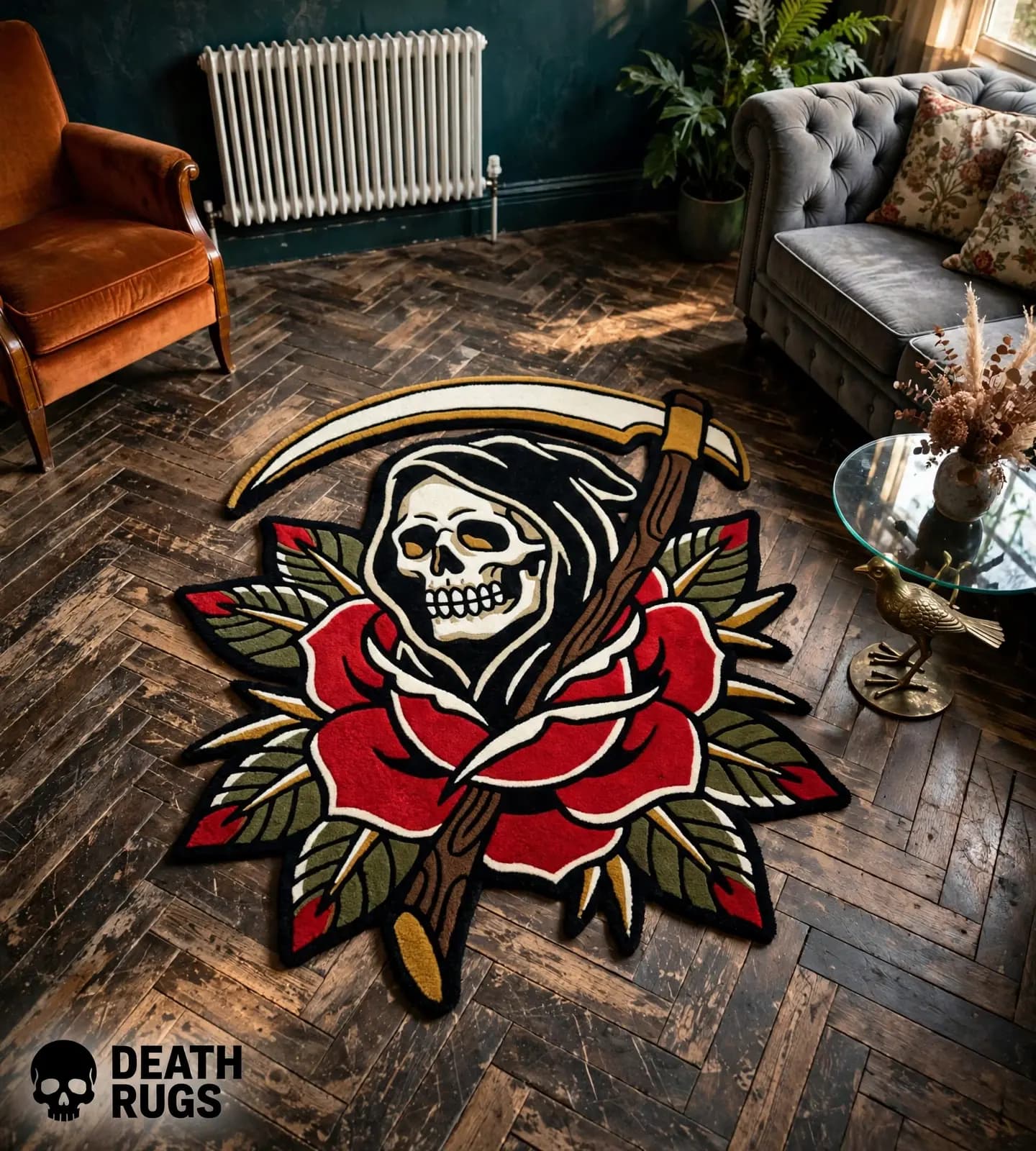 Grim Rose Scythe Rugs thumbnail 6