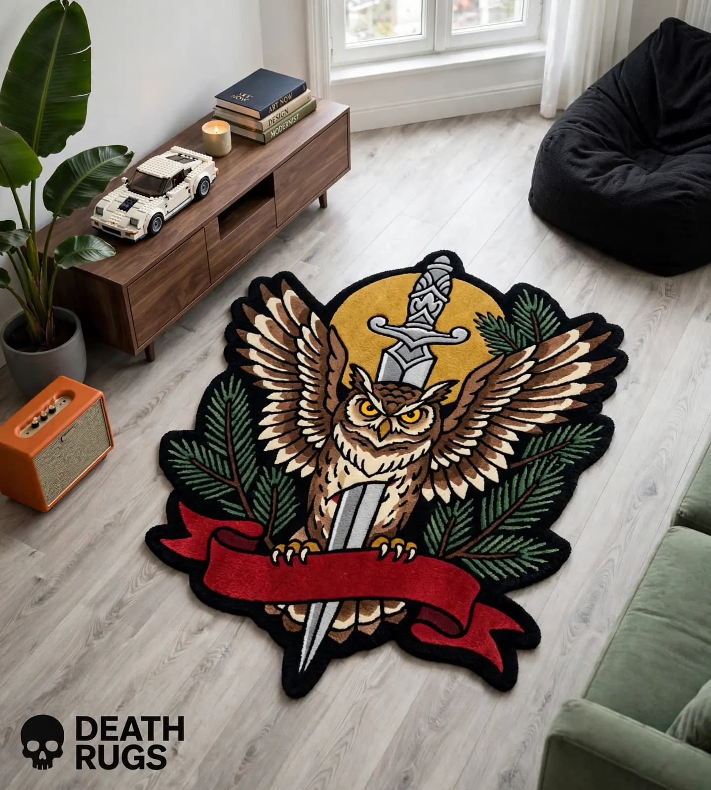 Nocturnal Owl and Dagger Rugs thumbnail 3