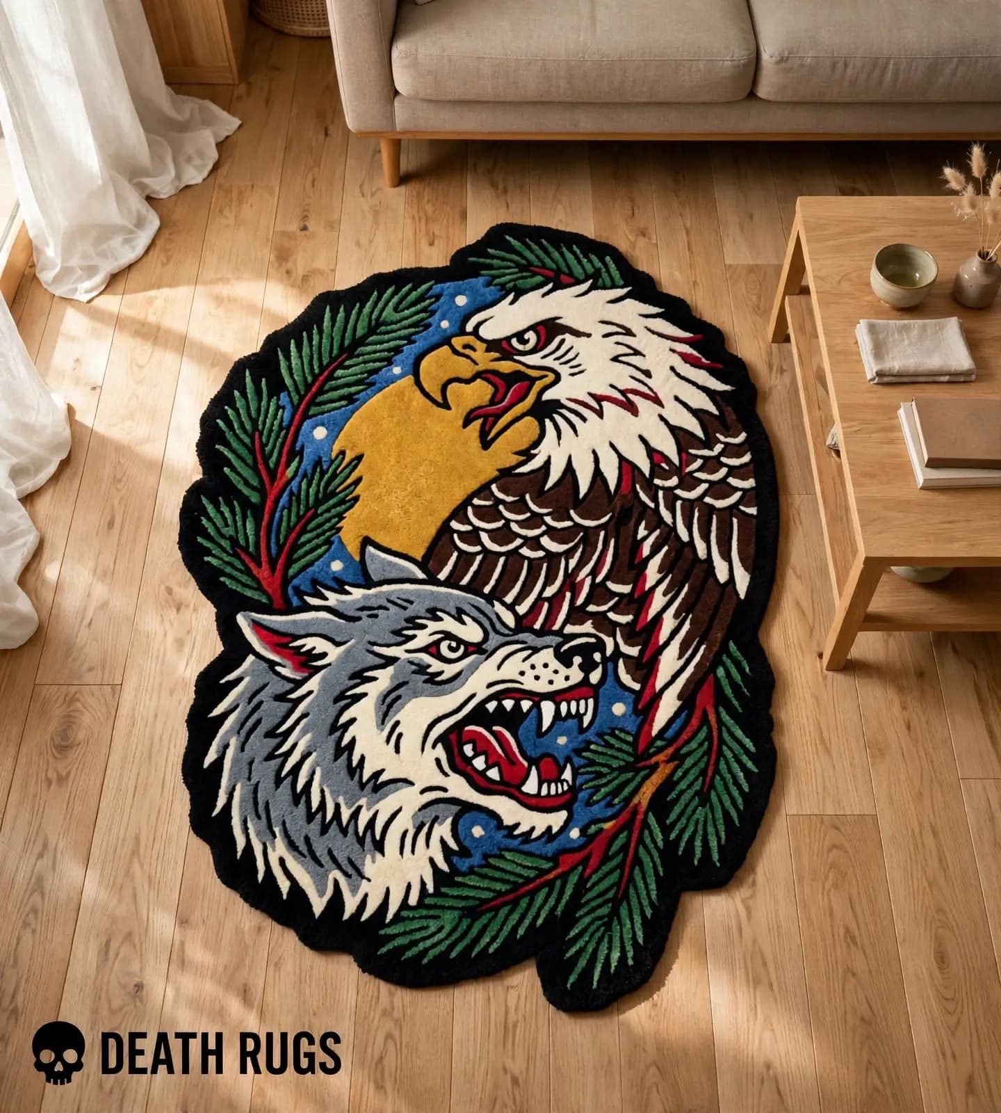 Eagle and Timberwolf Rugs thumbnail 6