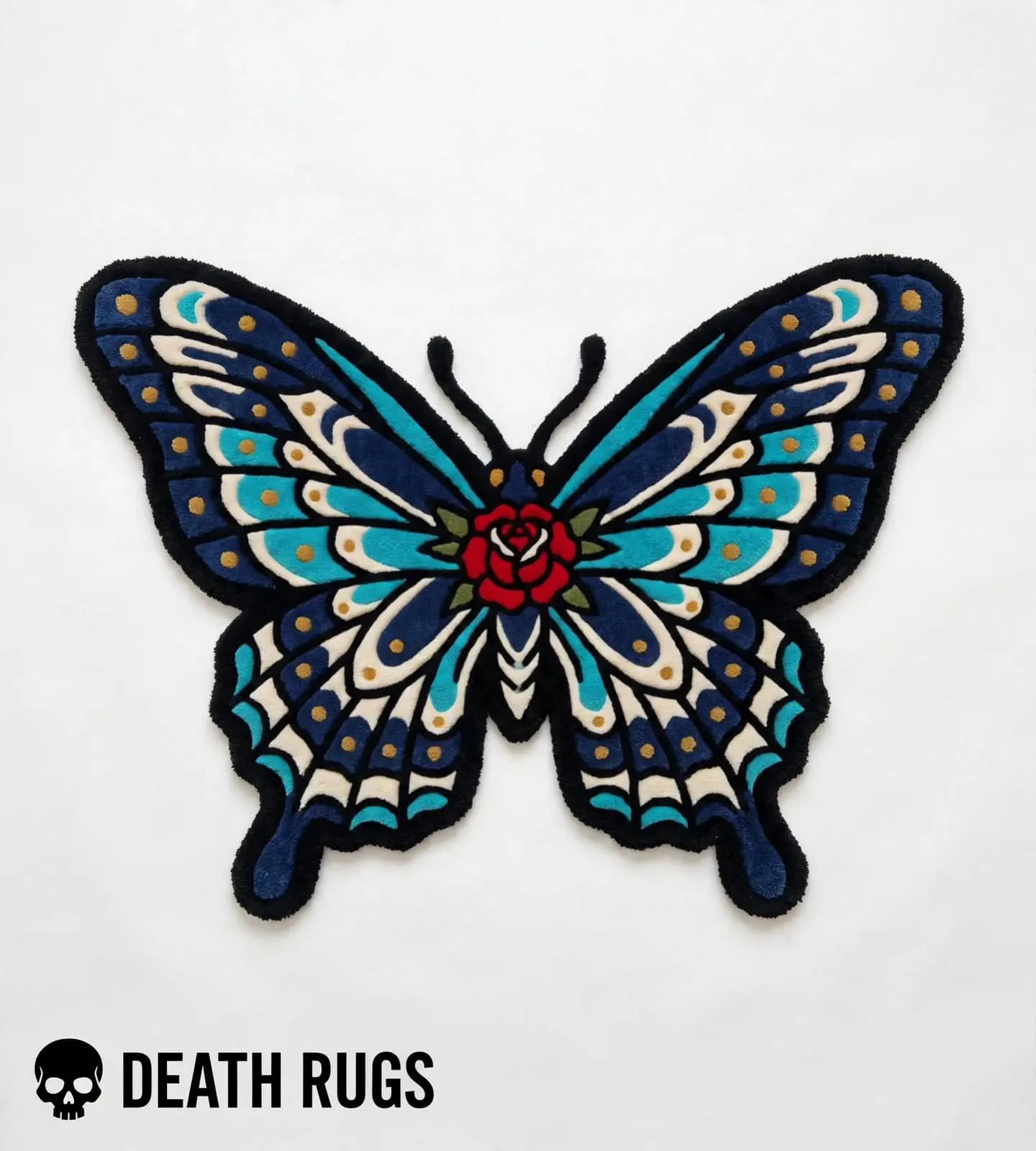 Rose Monarch Butterfly Rugs