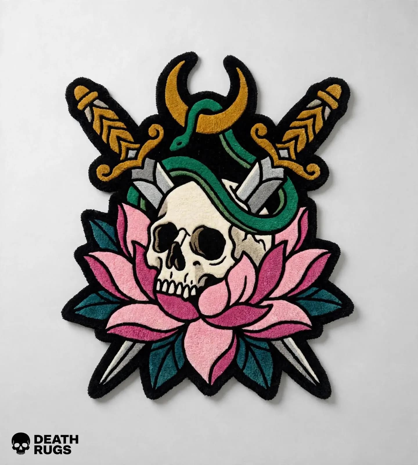 Sacred Skull and Daggers Rugs