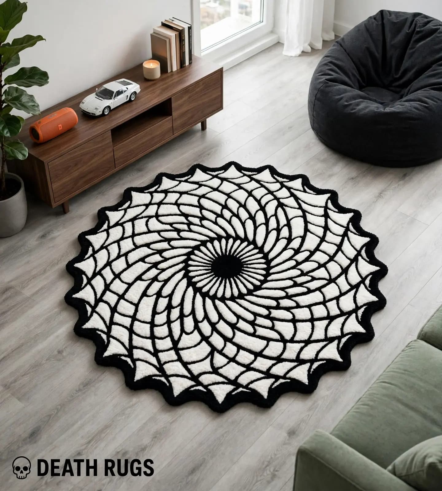 Vortex Spiderweb Mandala Rugs thumbnail 7