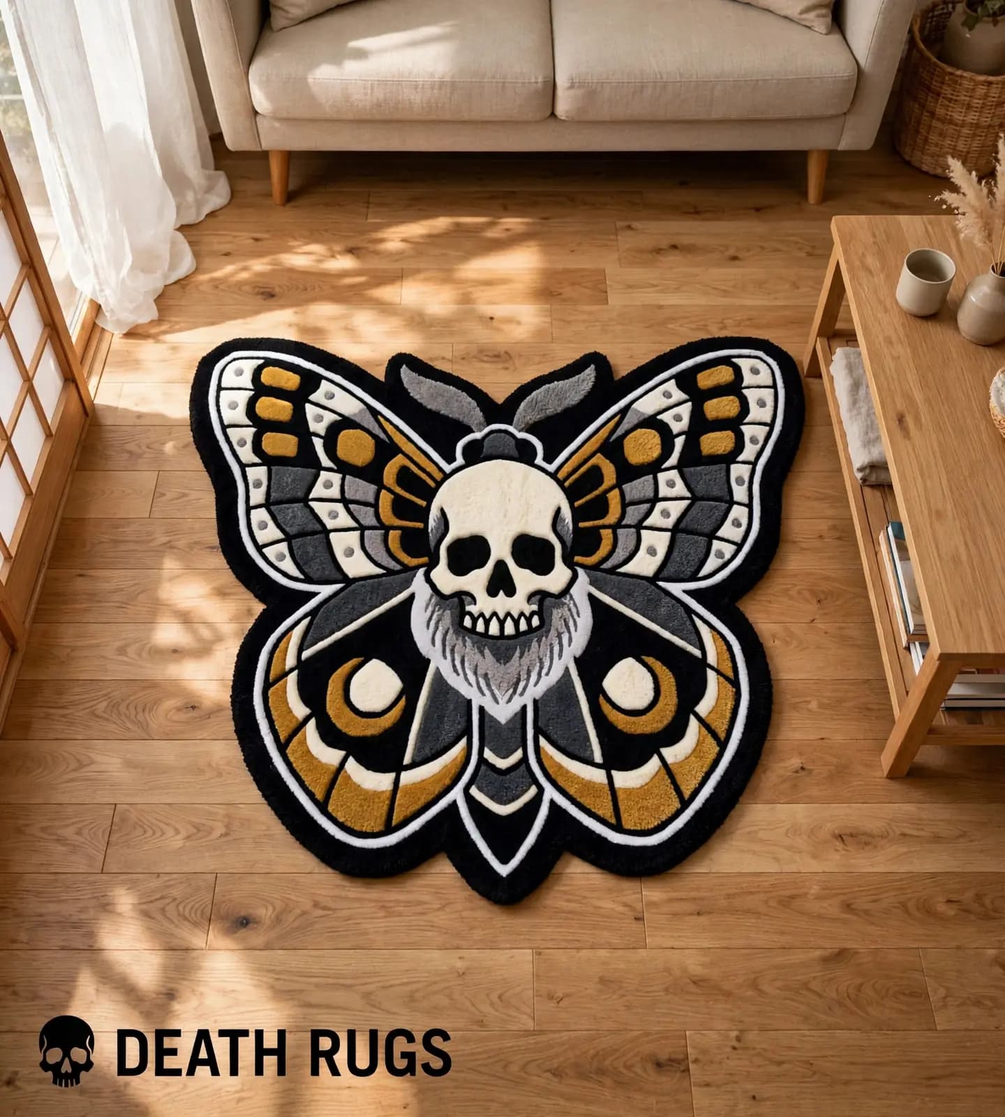 Death Head Moth Rugs thumbnail 8