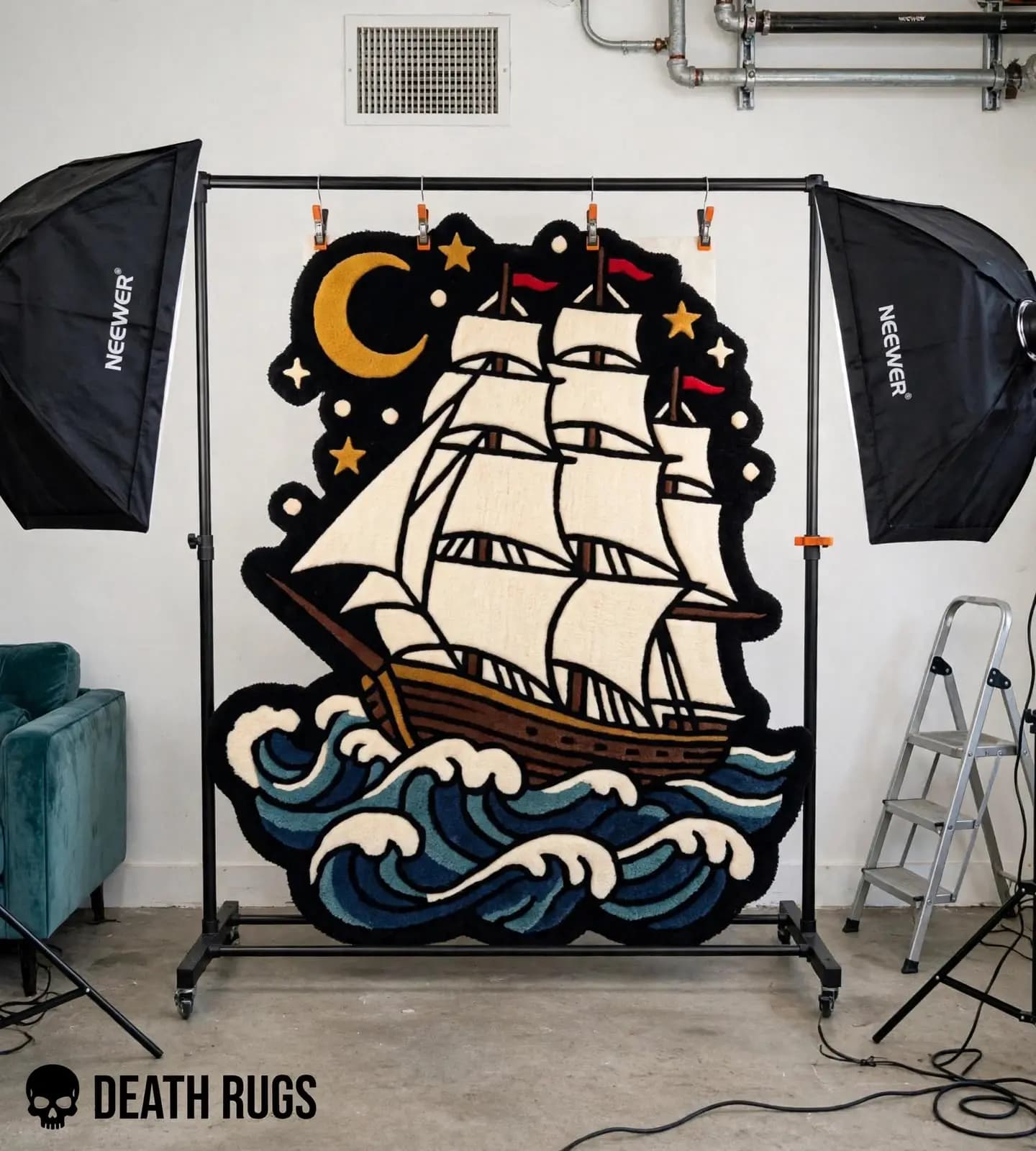 Midnight Clipper Ship Rugs alternate