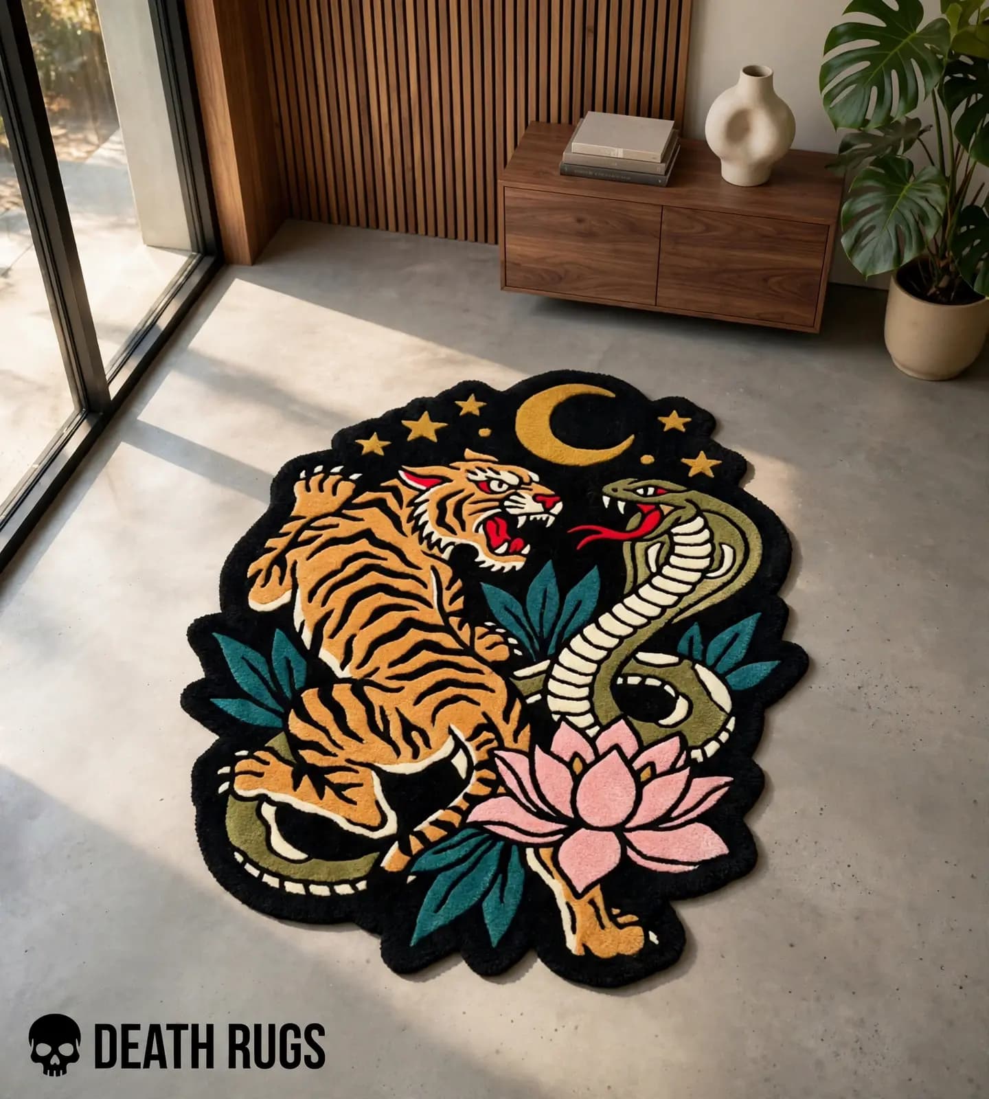 Tiger and Serpent Duel Rugs thumbnail 7