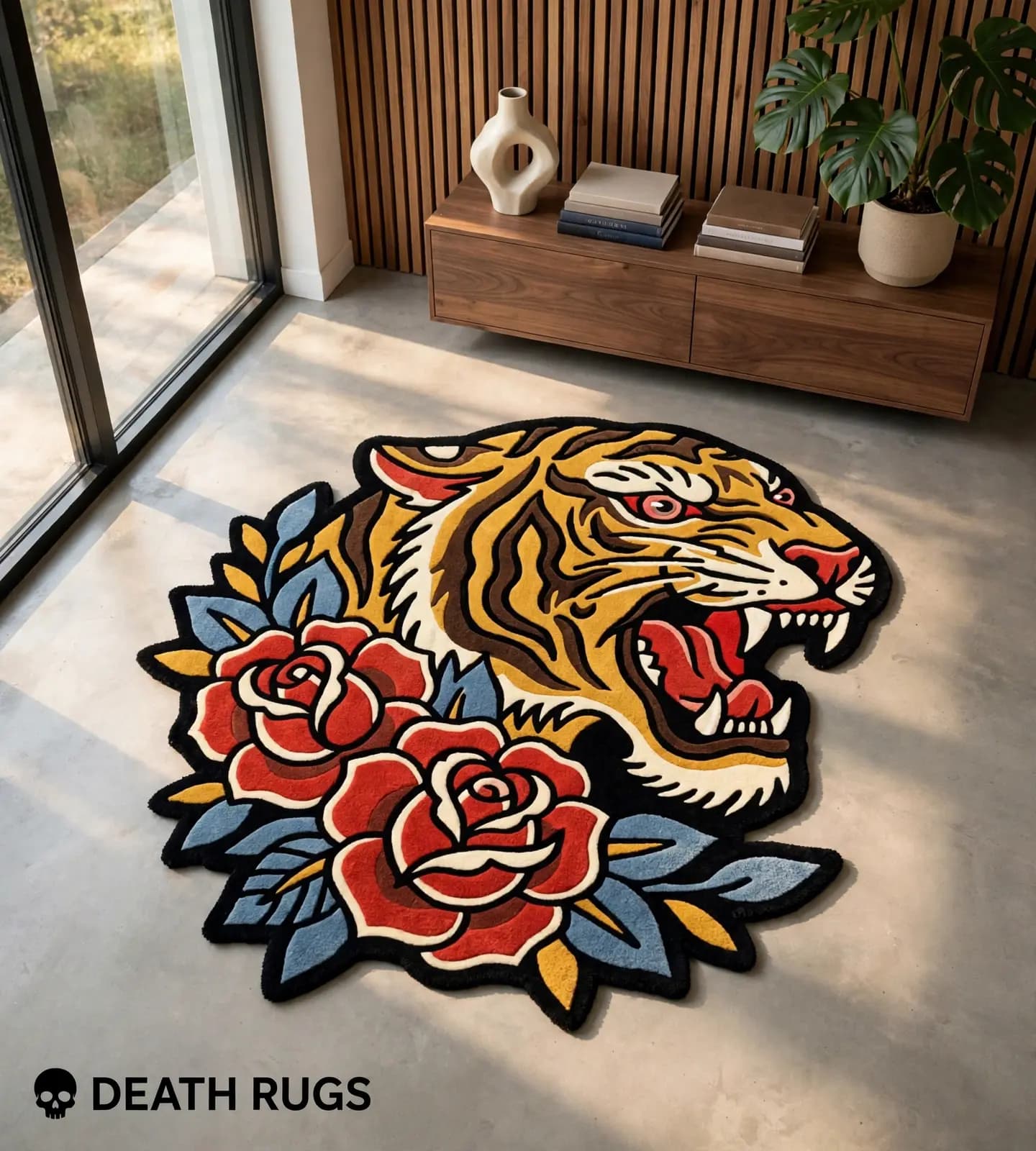 Tiger and Roses Rugs thumbnail 7