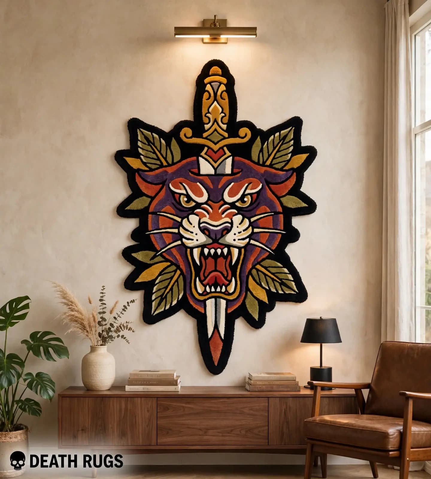 Panther Head & Dagger Rugs alternate