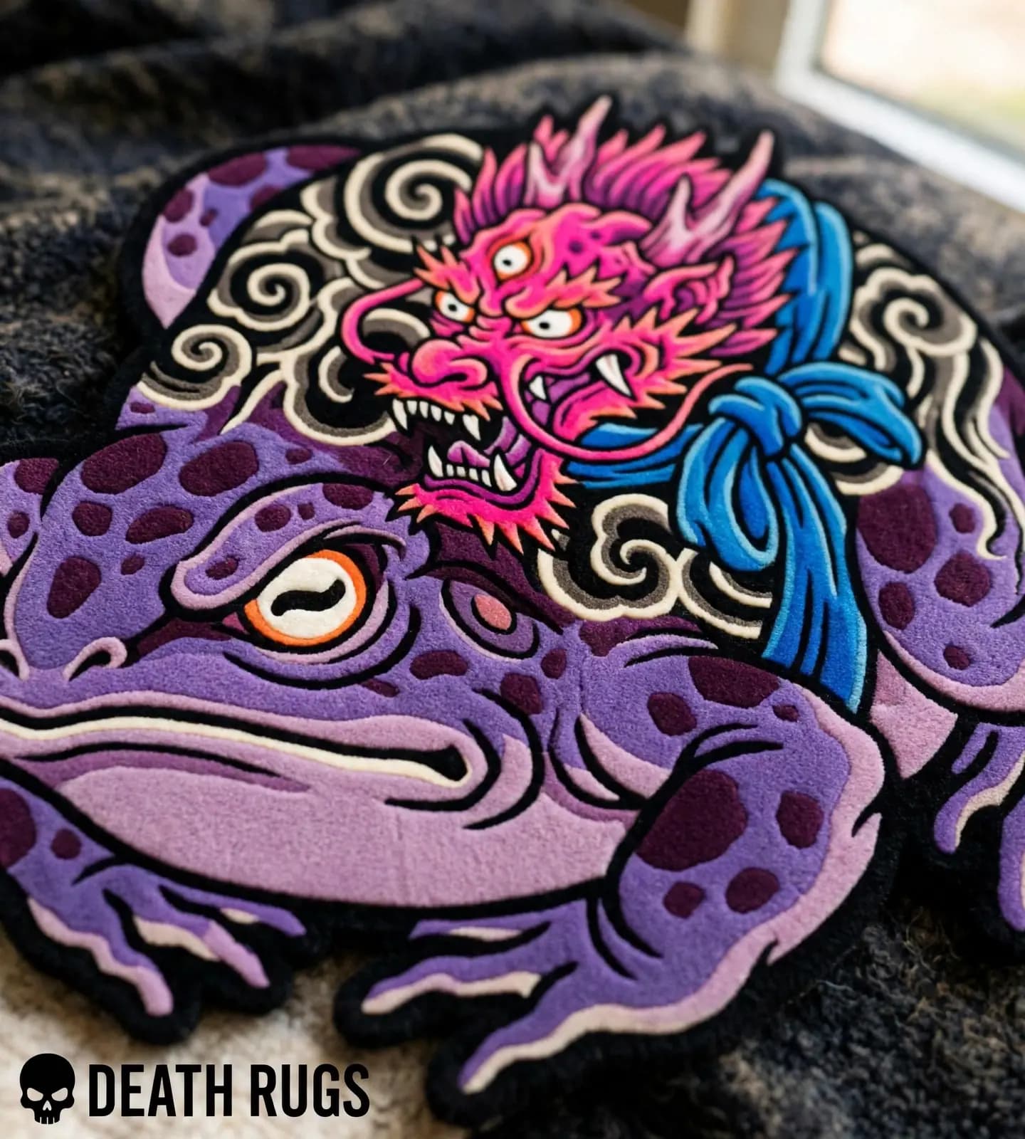 Violet Dragon Toad Rugs alternate
