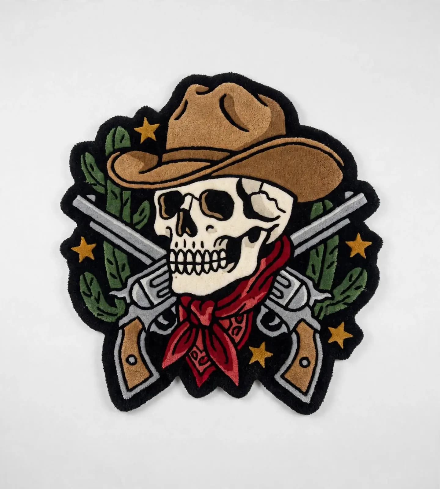 Outlaw Cowboy Skull Rugs