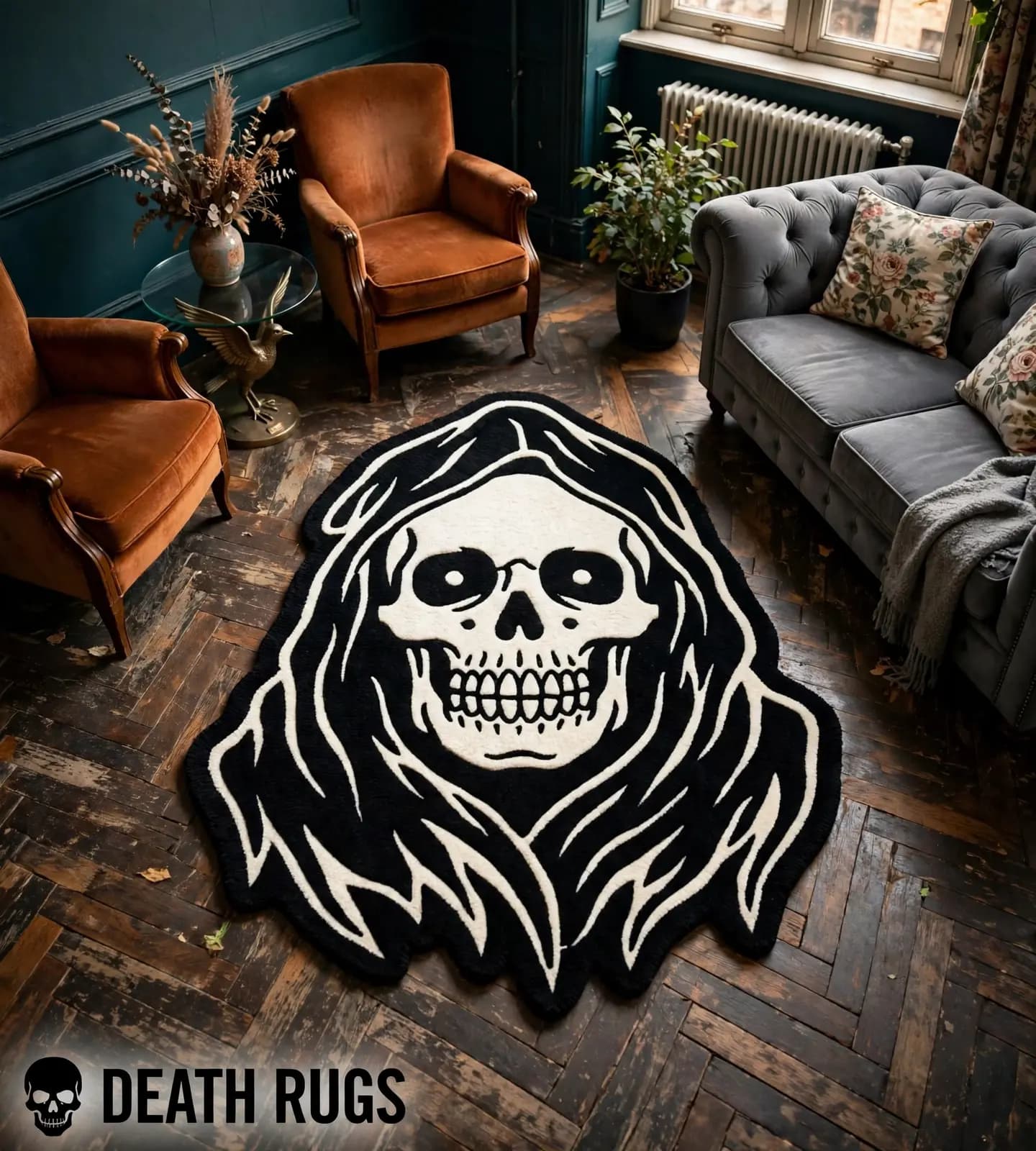Shadowed Grim Reaper Rugs thumbnail 4