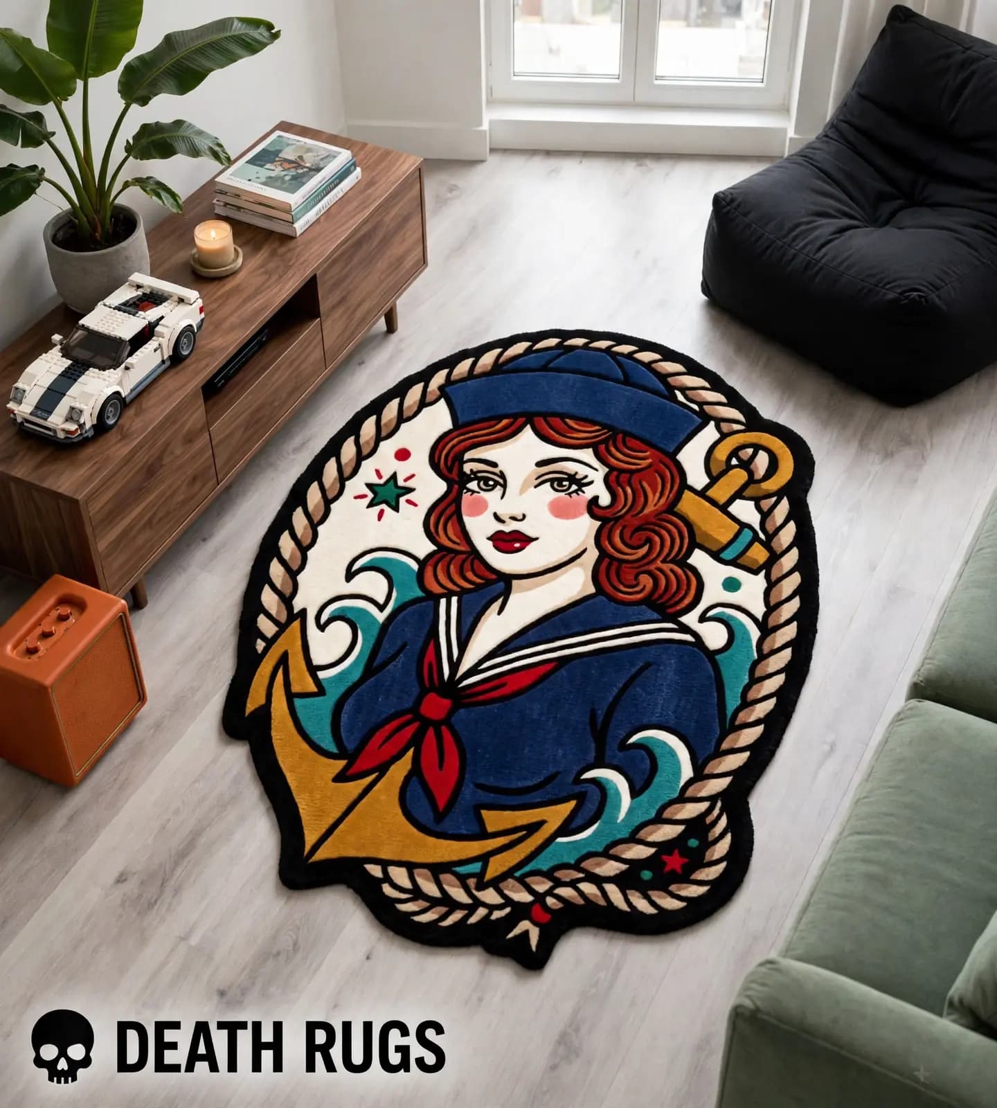 Sailor Girl & Golden Anchor Rugs thumbnail 3