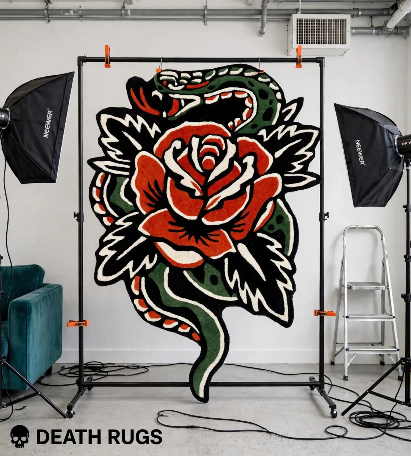 Serpent & Rose Rug thumbnail 3